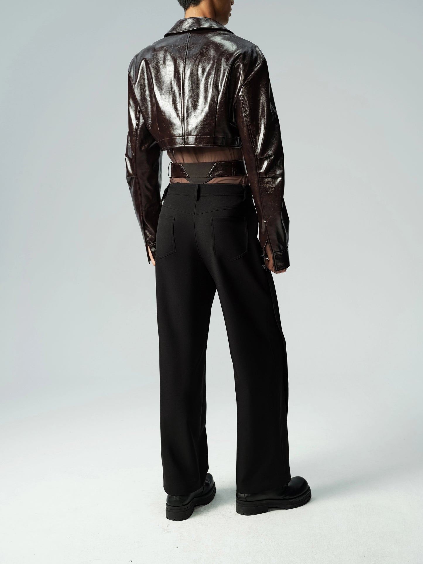 Short Glossy PU Jacket