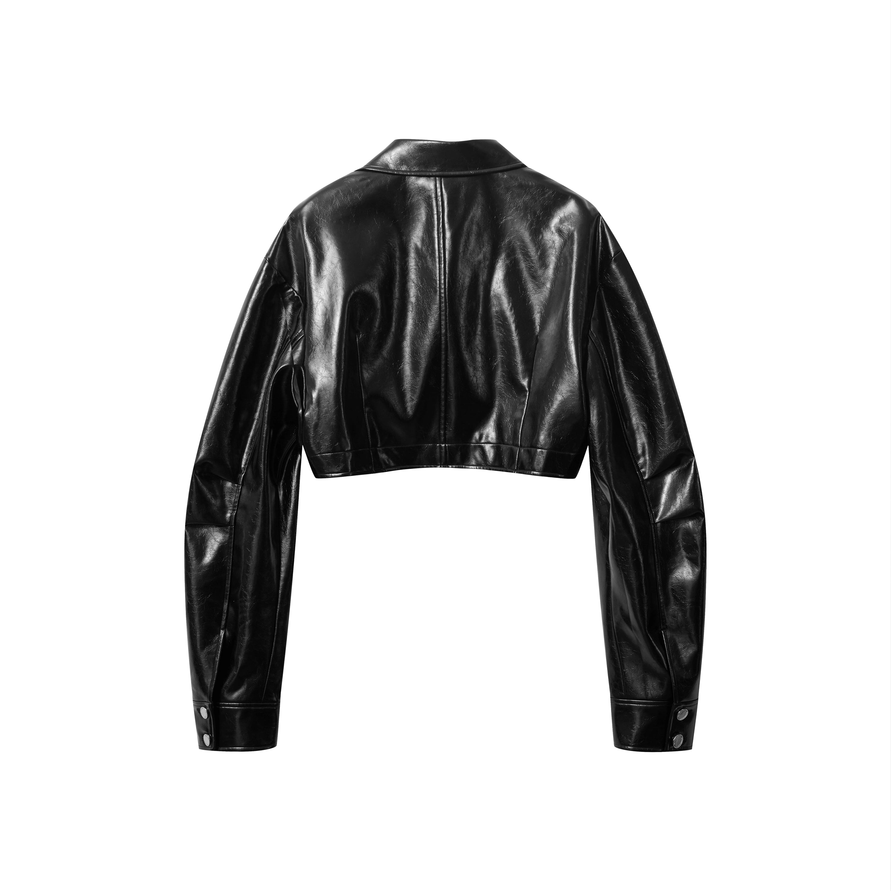 Short Glossy PU Jacket