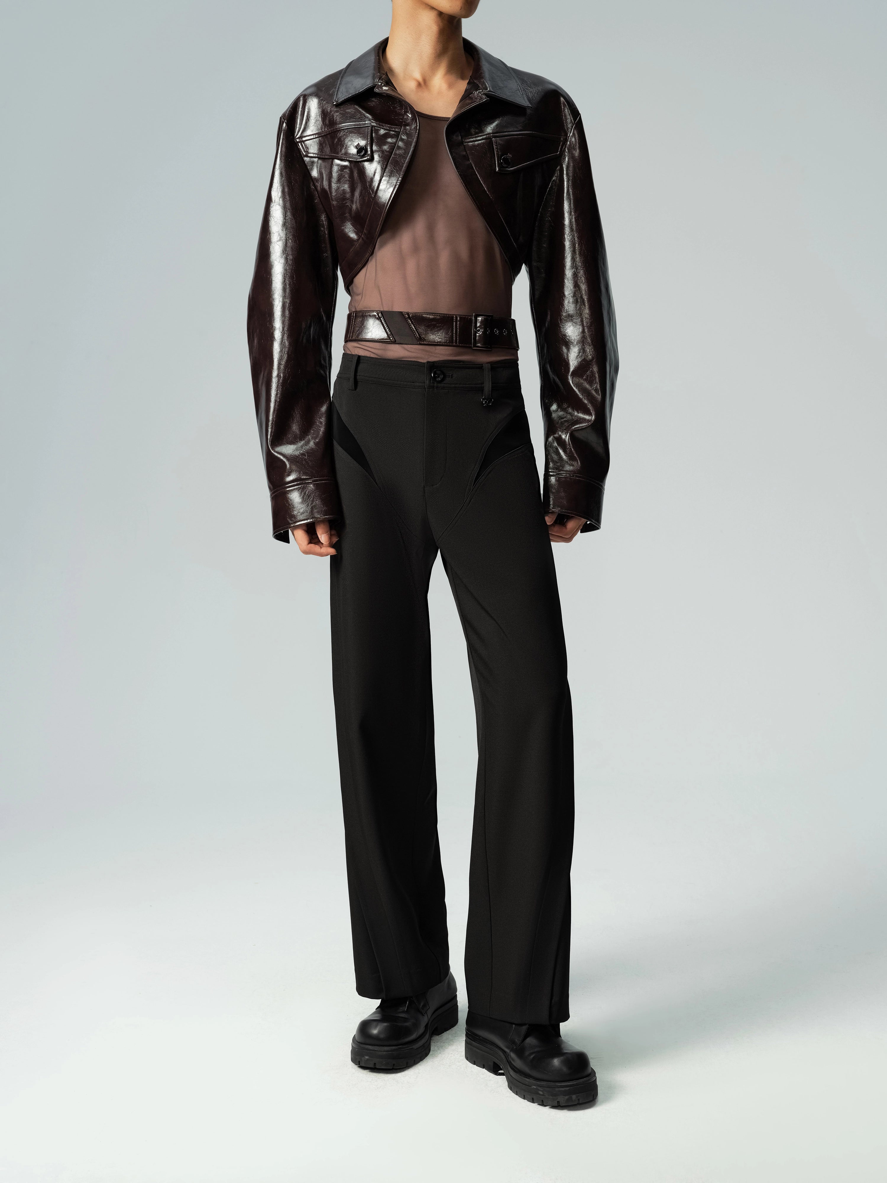 Short Glossy PU Jacket