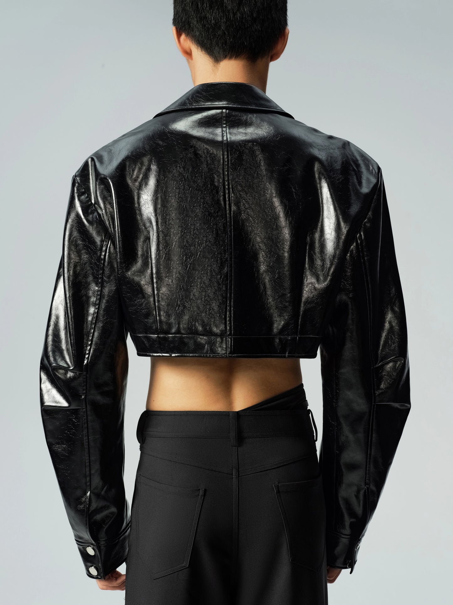 Short Glossy PU Jacket