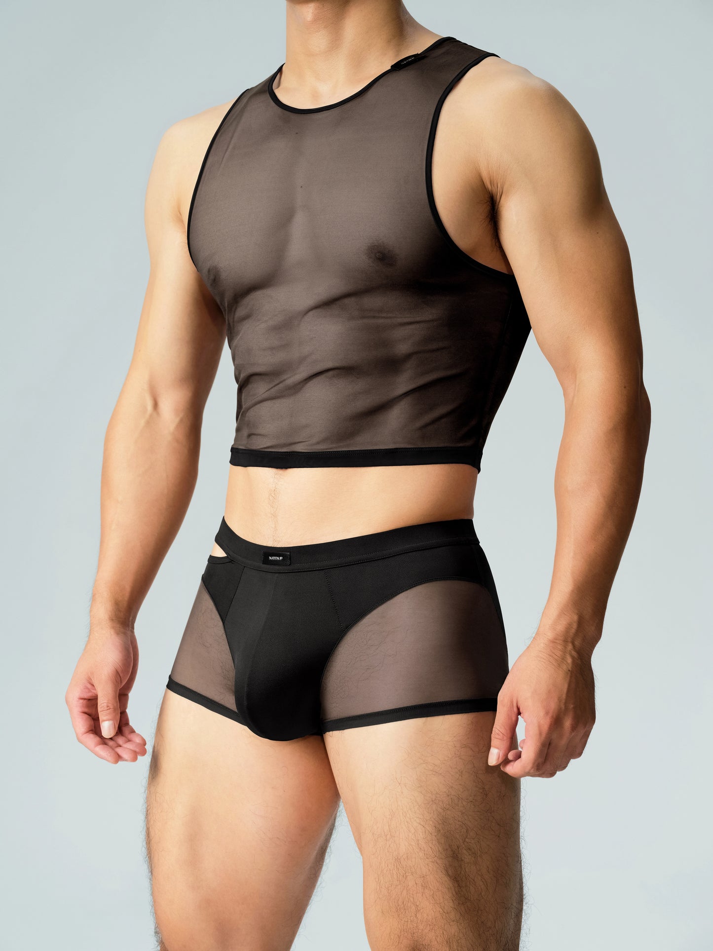 Side Cutout Mesh Trunk