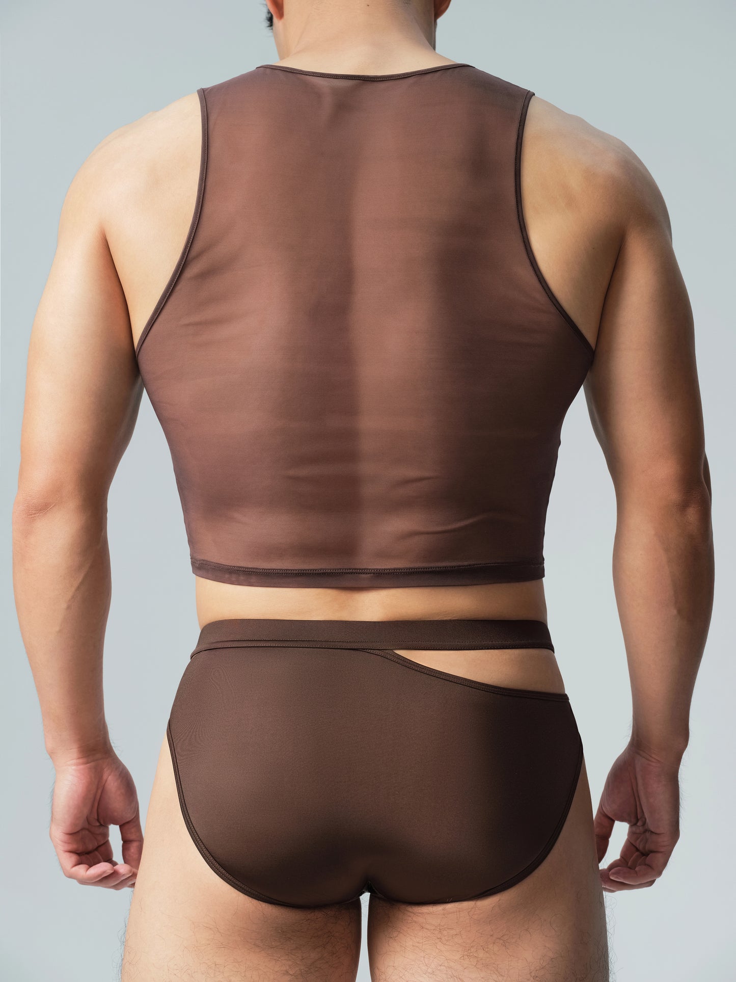 Side Cutout Mesh Brief
