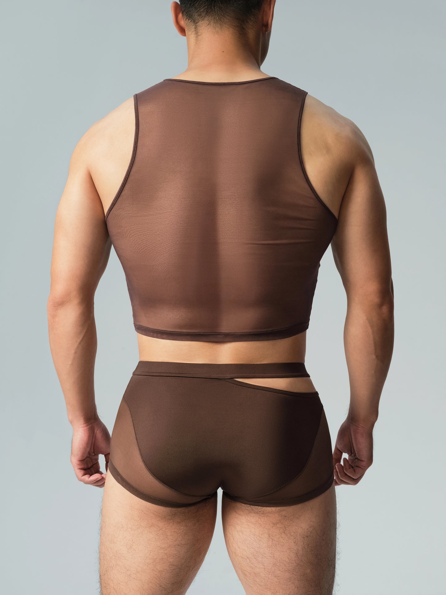 Side Cutout Mesh Trunk