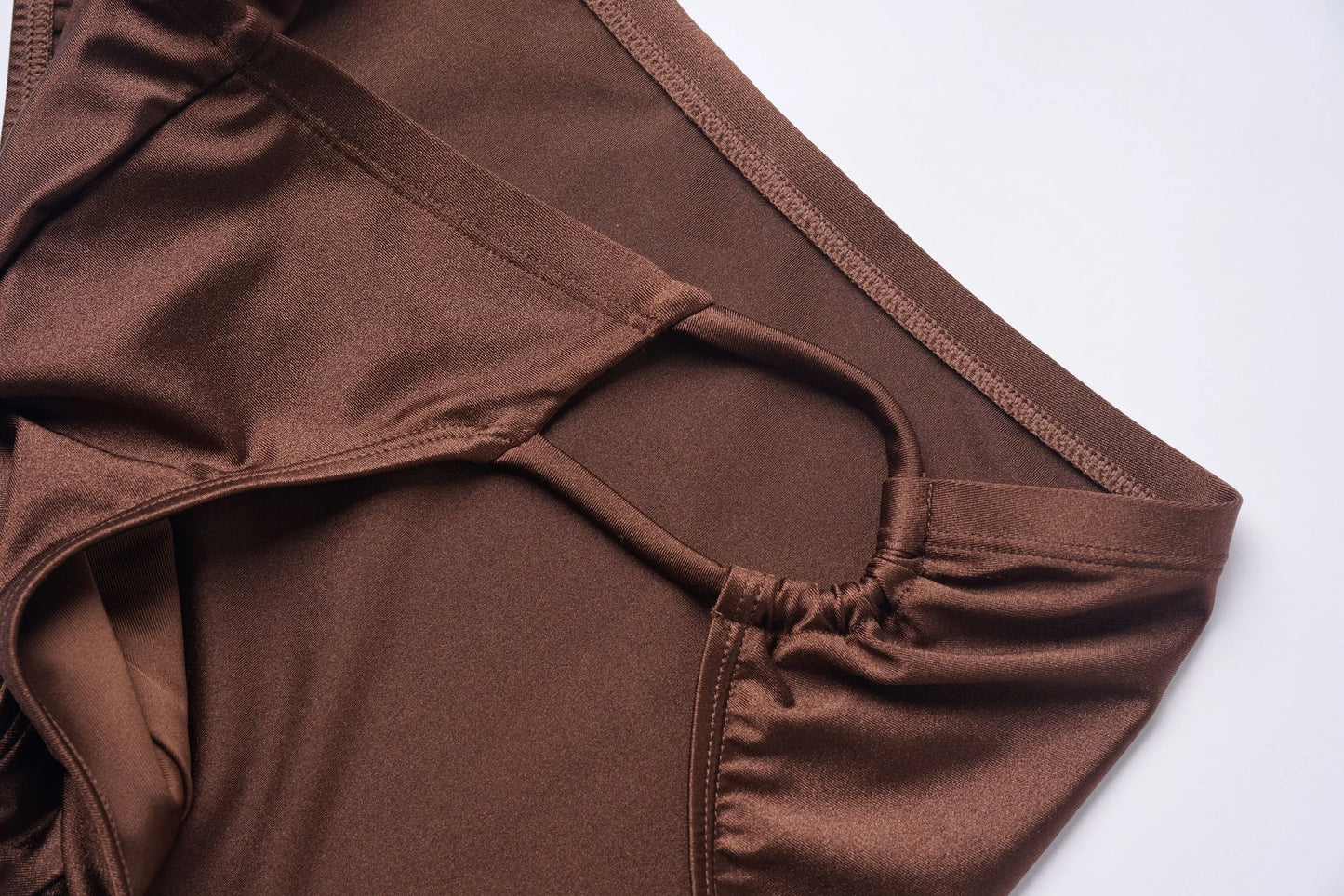 Side Drawstring Swim Brief (Golden Brown)