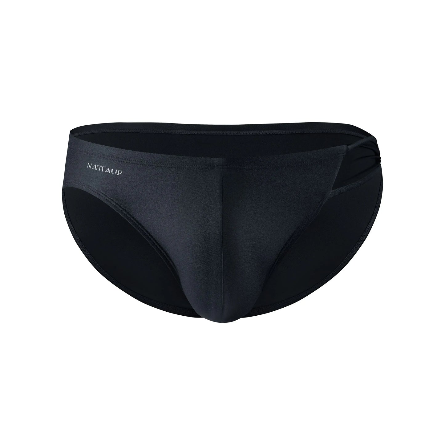 Side Drawstring Swim Brief (Midnight Black)