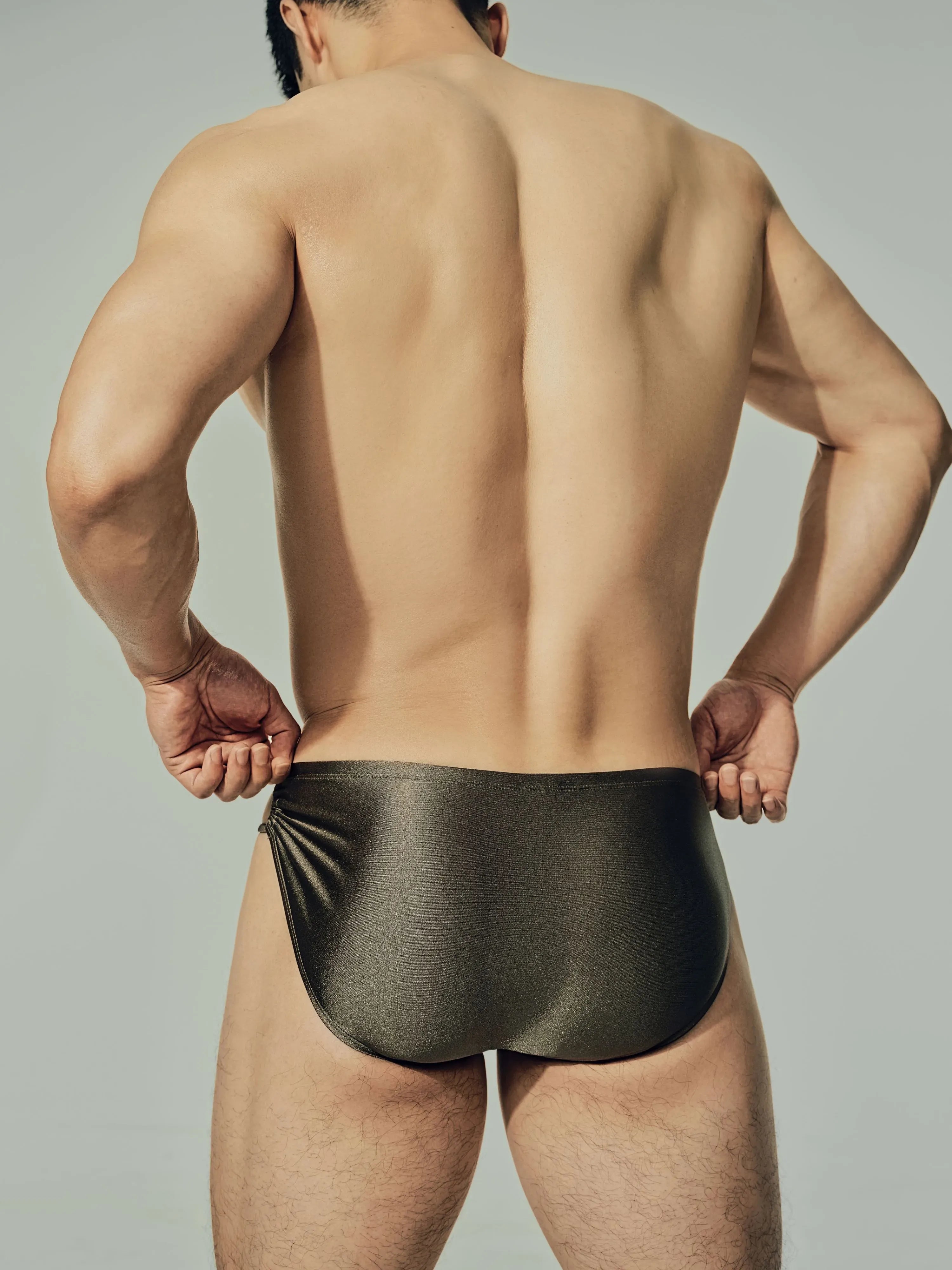 Side Drawstring Swim Brief (Starry Green)