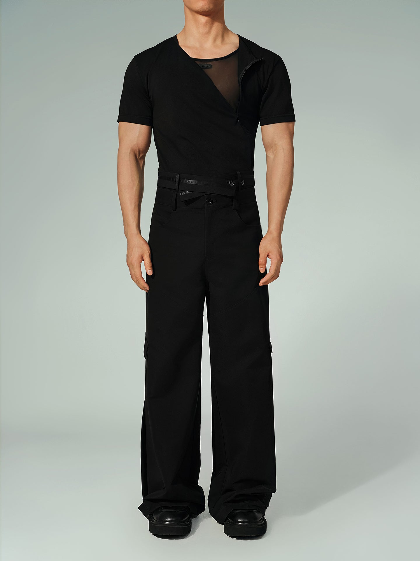 Side-Zip T-Shirt Bundle (B&W)