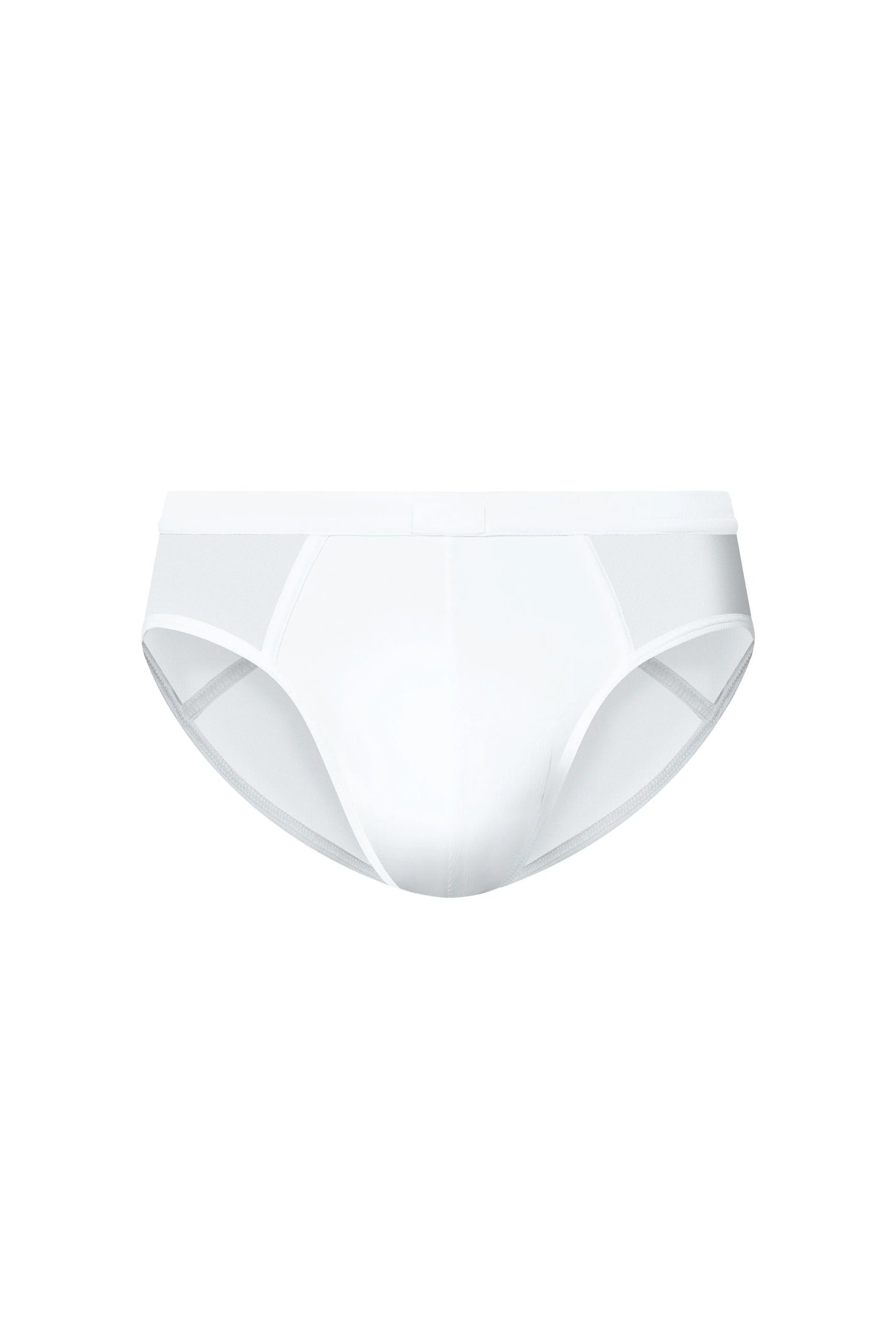 Sleep Mesh-Panel Brief (White)