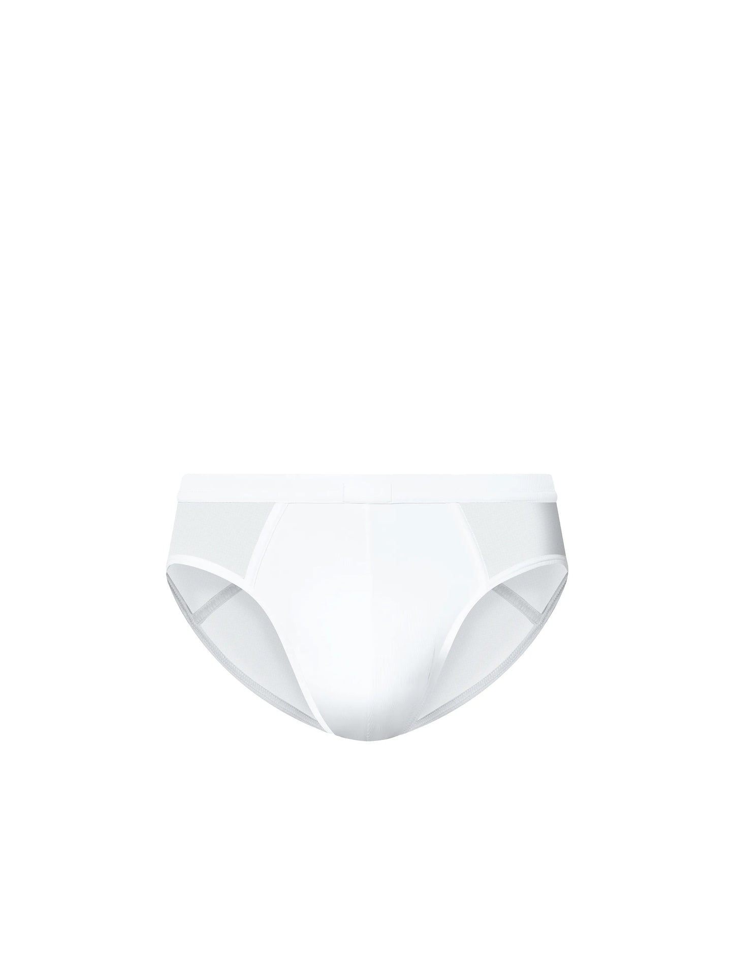 Sleep Mesh-Panel Brief (White)