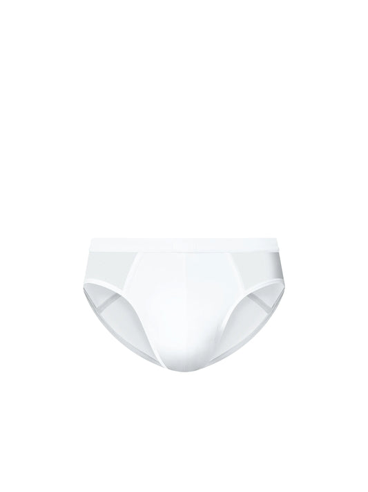 Sleep Mesh-Panel Brief (White)