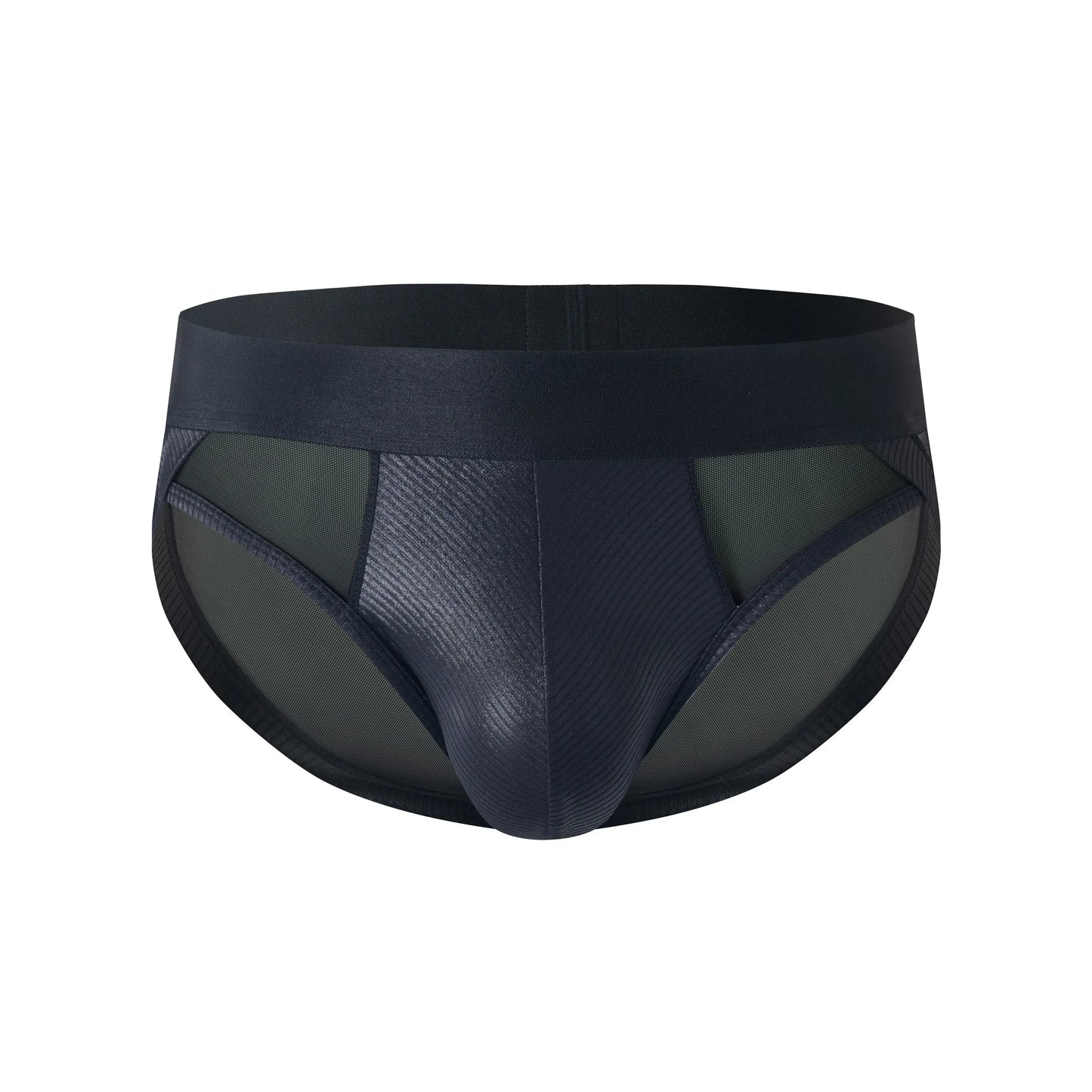 Sparkling-Ribbed Mesh Brief