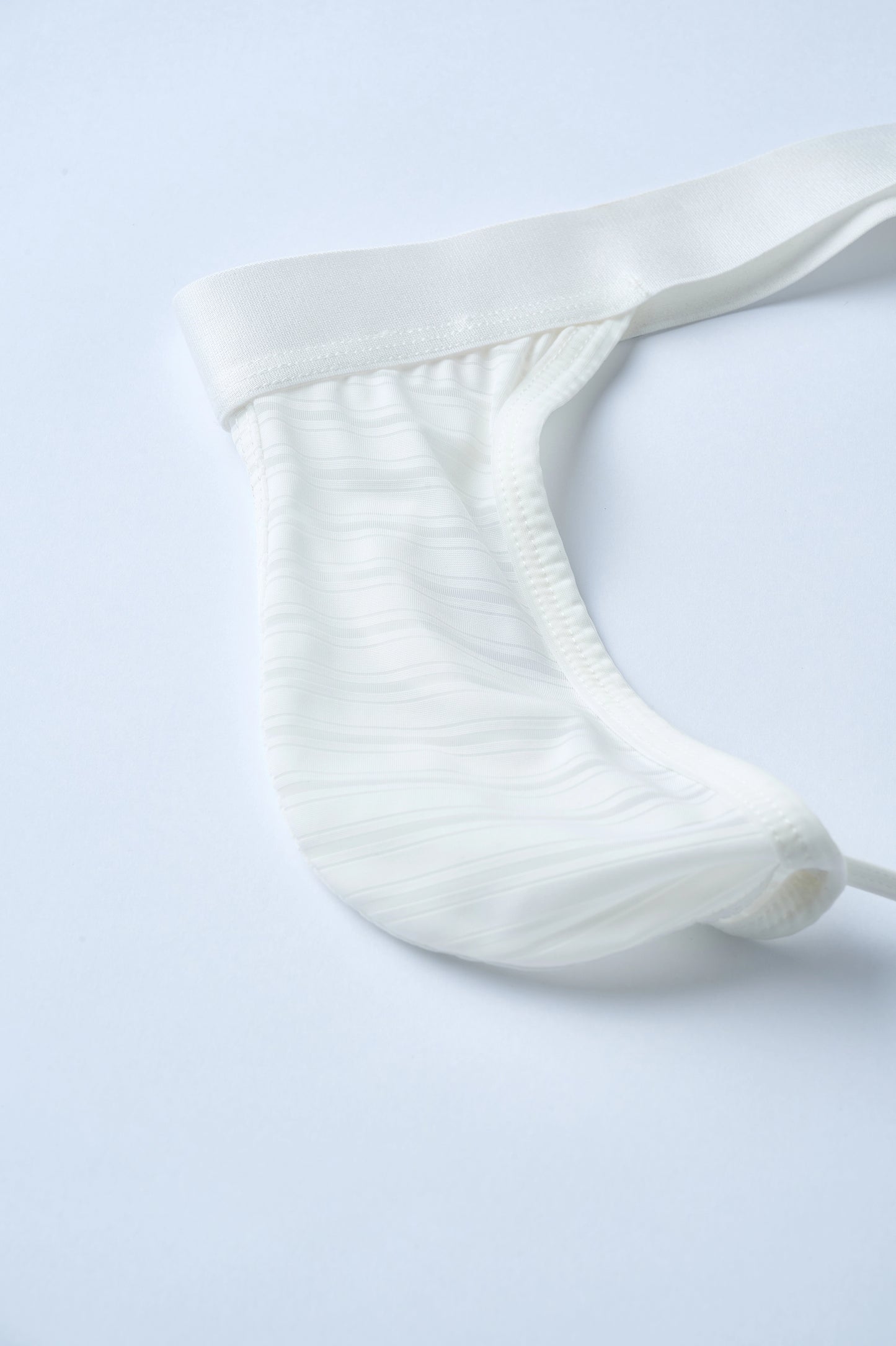 Striped Panel Thong