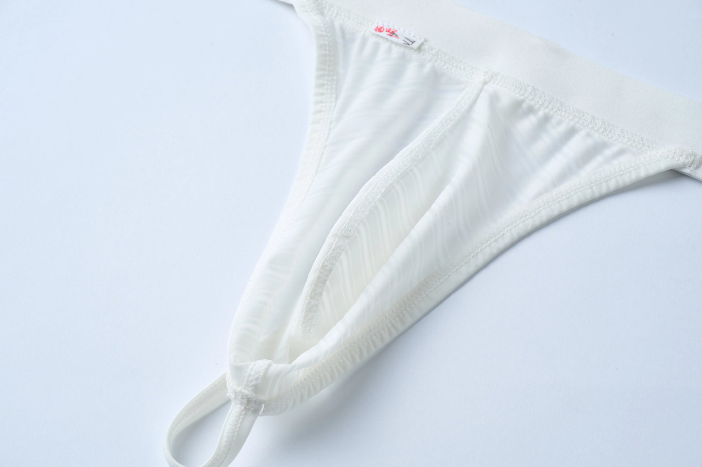 Striped Panel Thong