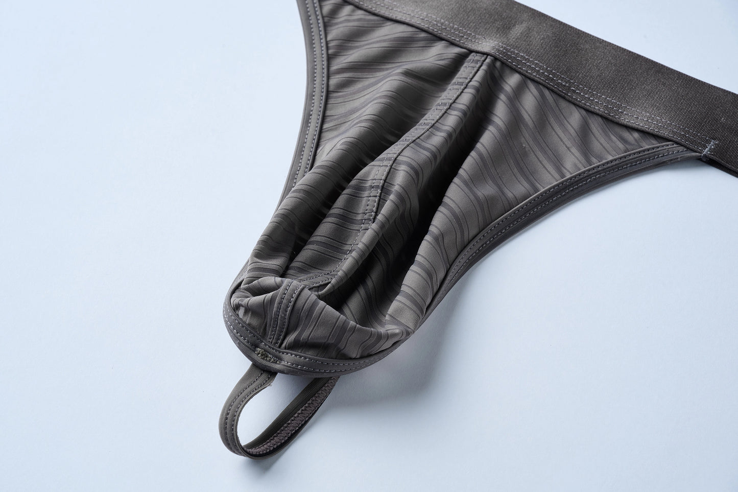 Striped Panel Thong