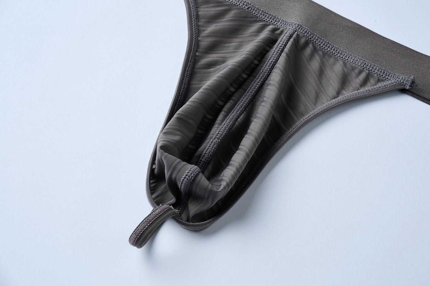 Striped Panel Thong