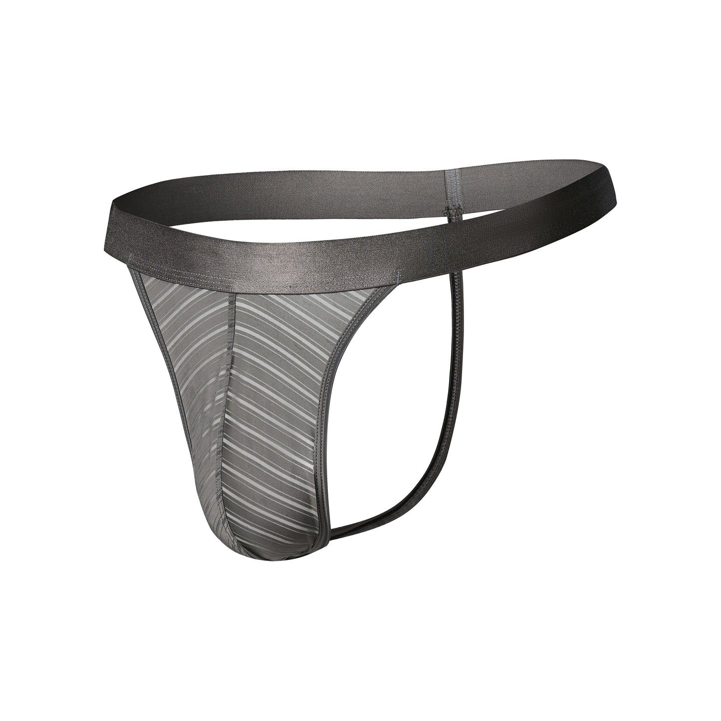 Striped Panel Thong