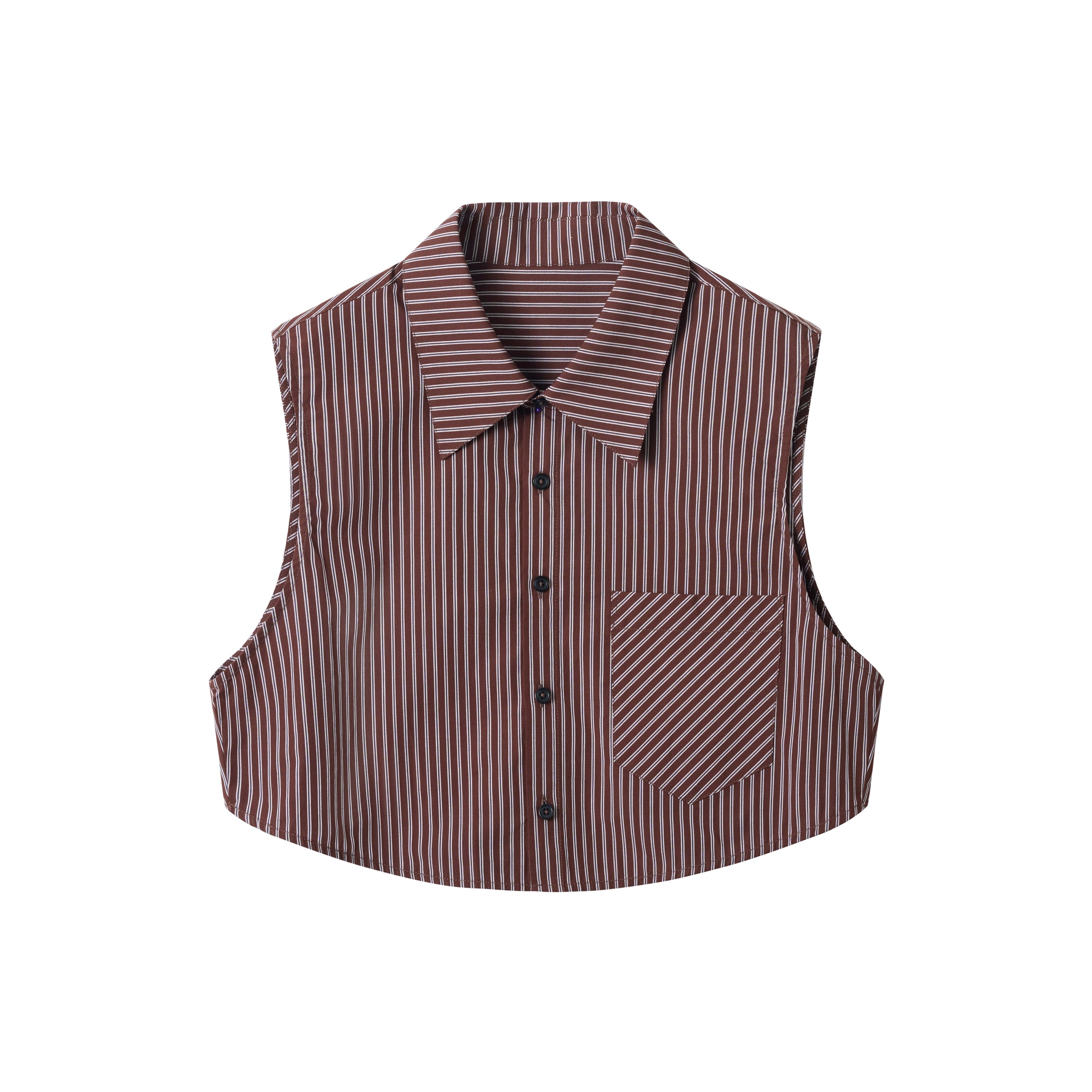 Striped Shirt Vest