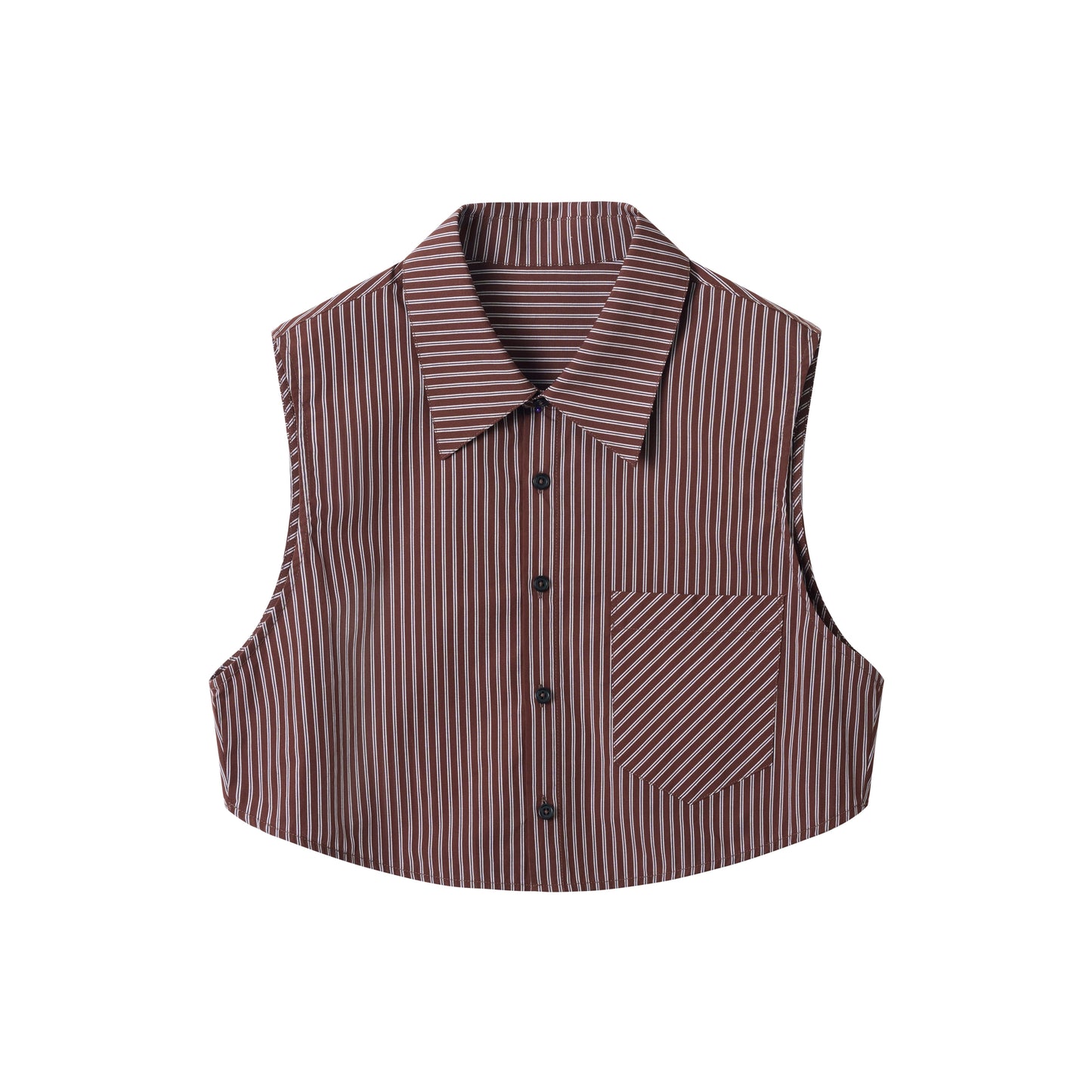 Striped Shirt Vest