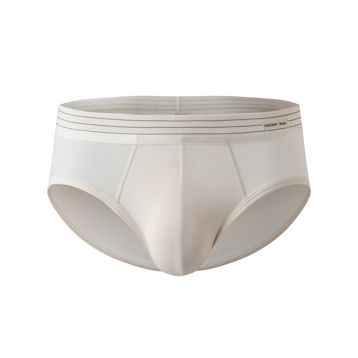 Striped Trunk & Brief (Sand White)