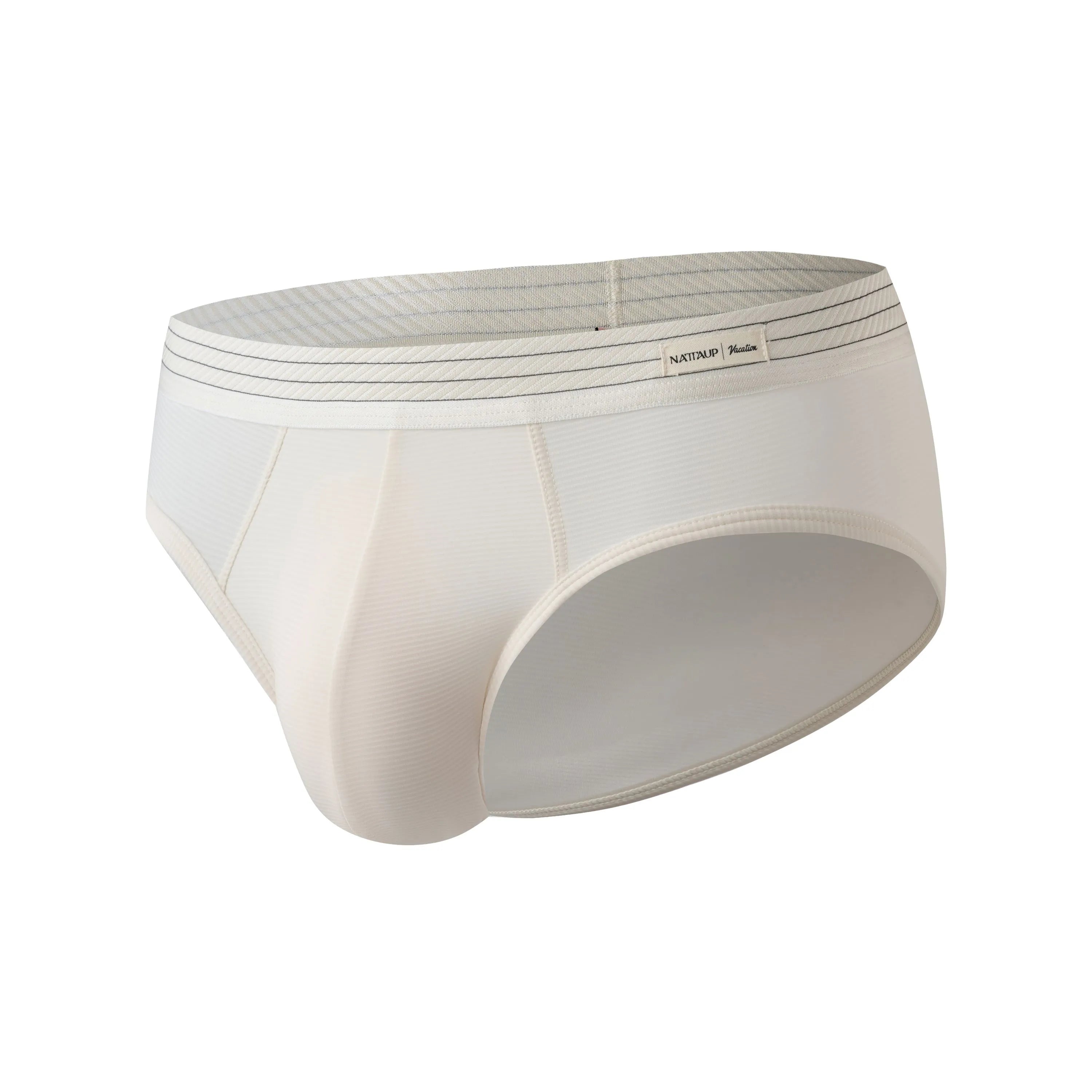 Striped Trunk & Brief (Sand White)