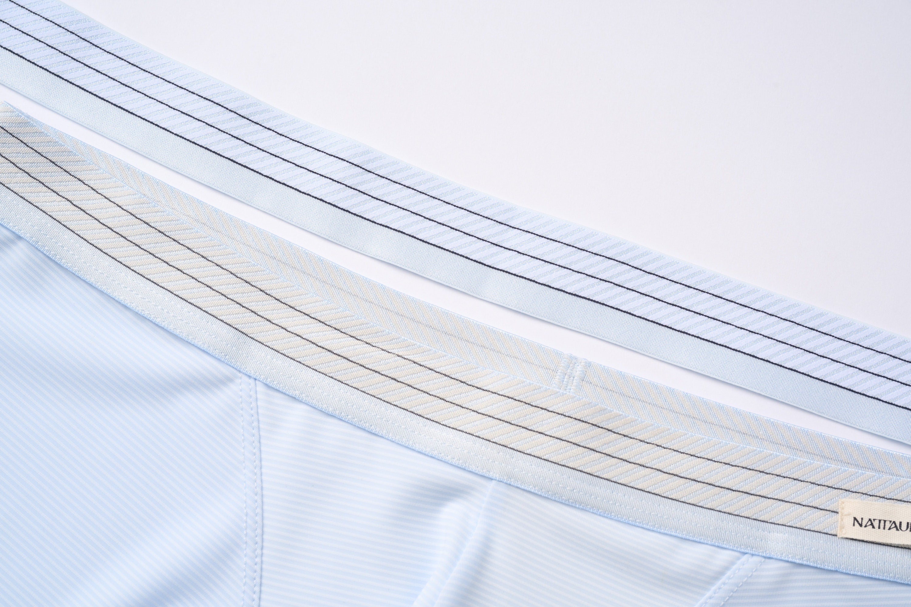Striped Trunks*2 (Sand White+Shoal Blue)