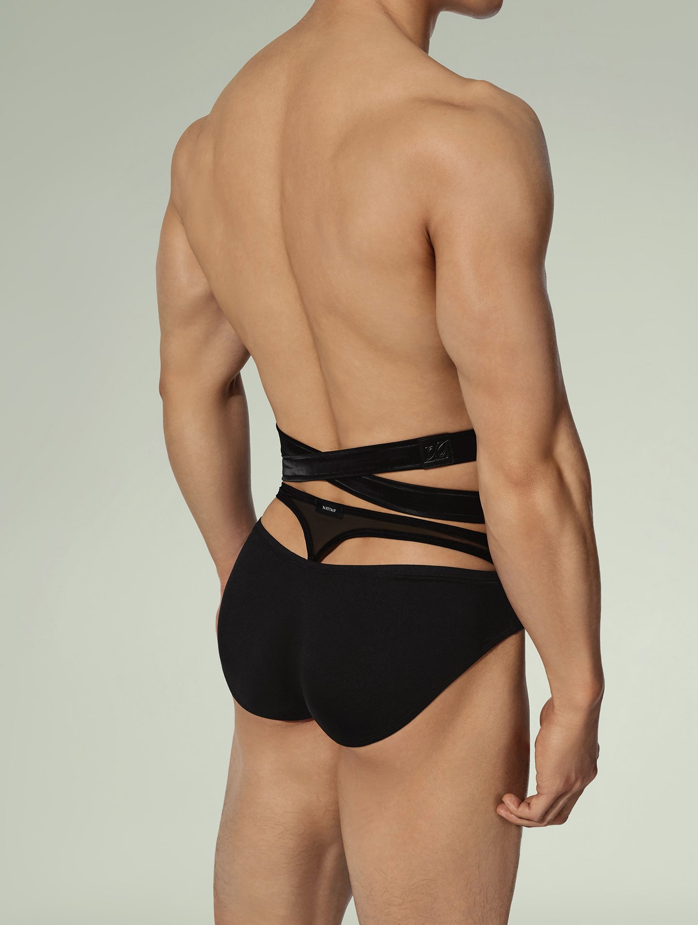 Sustain Series - Exposed Thong & Faux Leather Belt