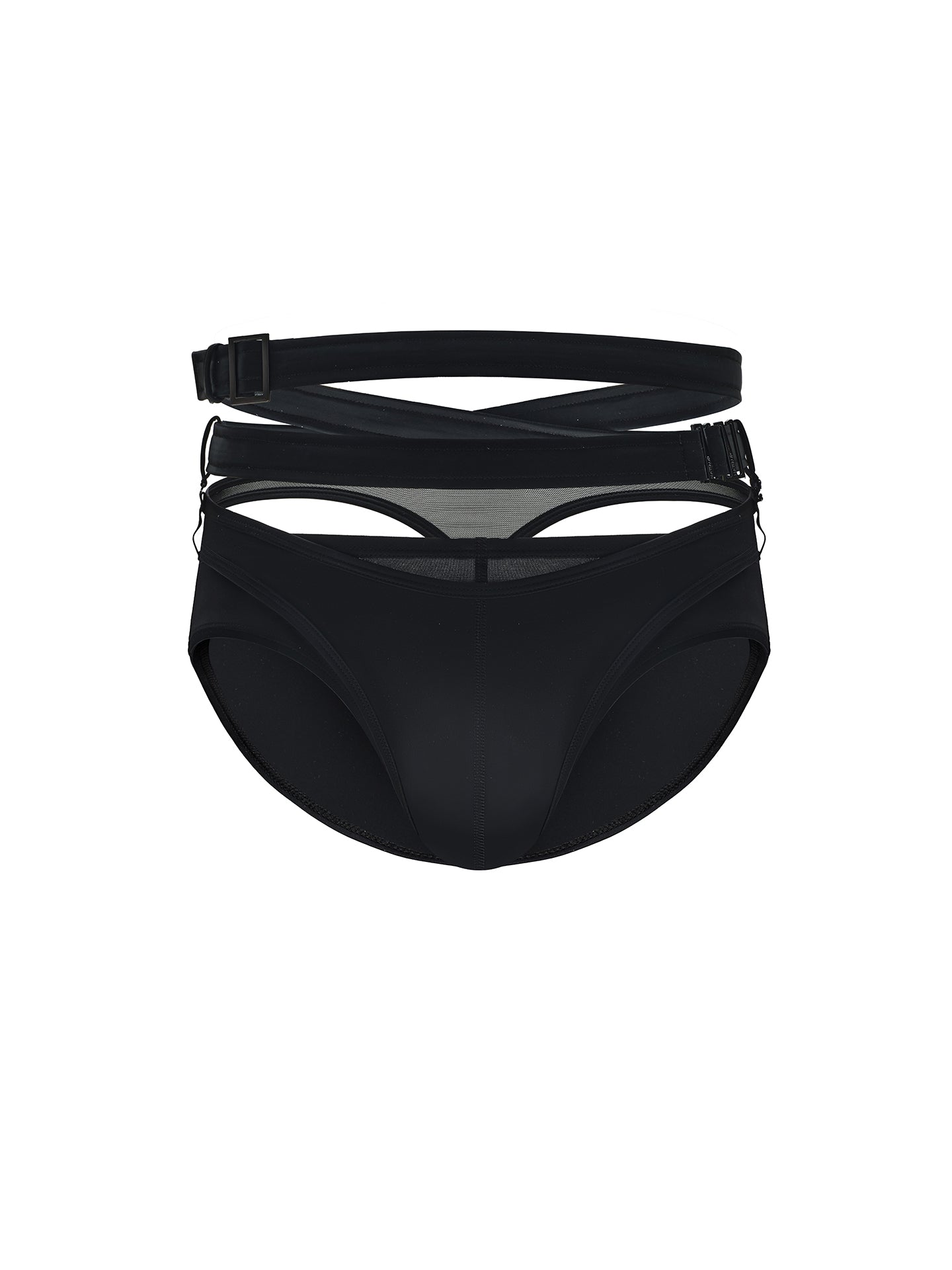 Sustain Series - Exposed Thong & Faux Leather Belt