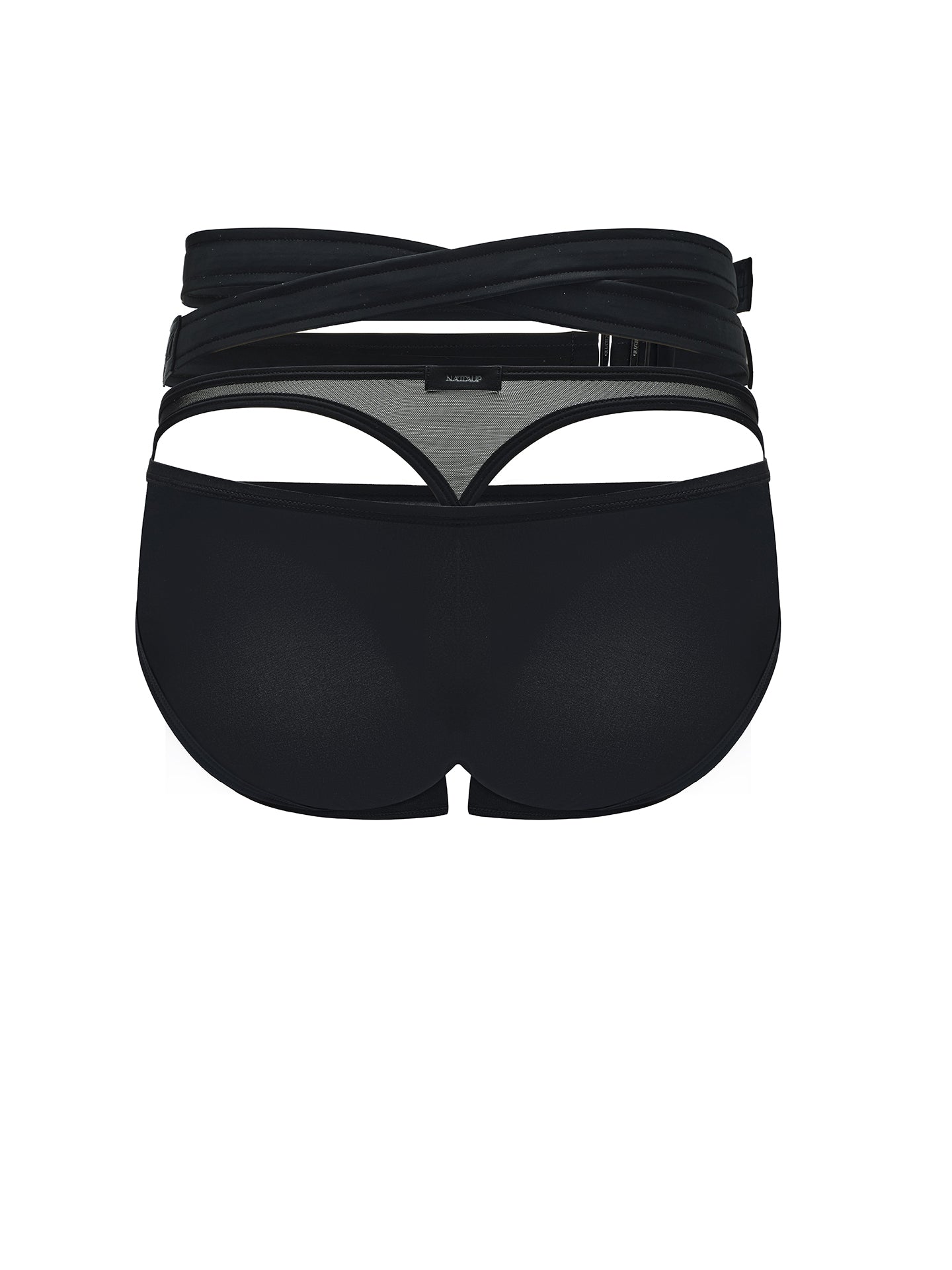 Sustain Series - Exposed Thong & Faux Leather Belt