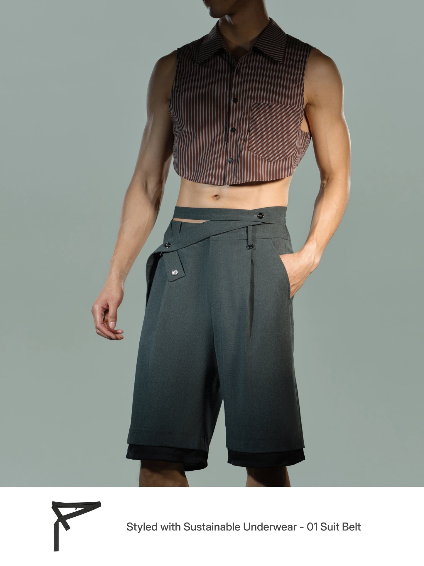 FB Mesh Brief with Belt Accessories