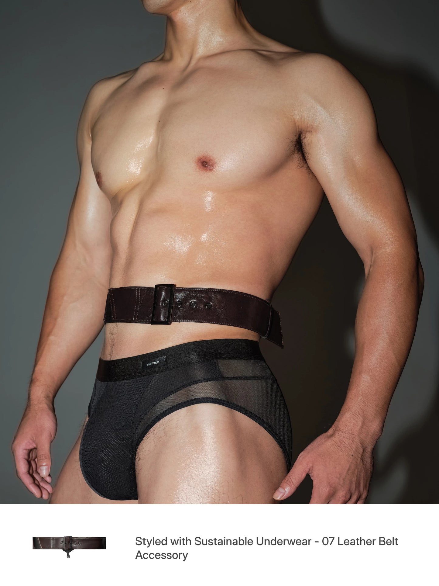 FB Mesh Brief with Belt Accessories