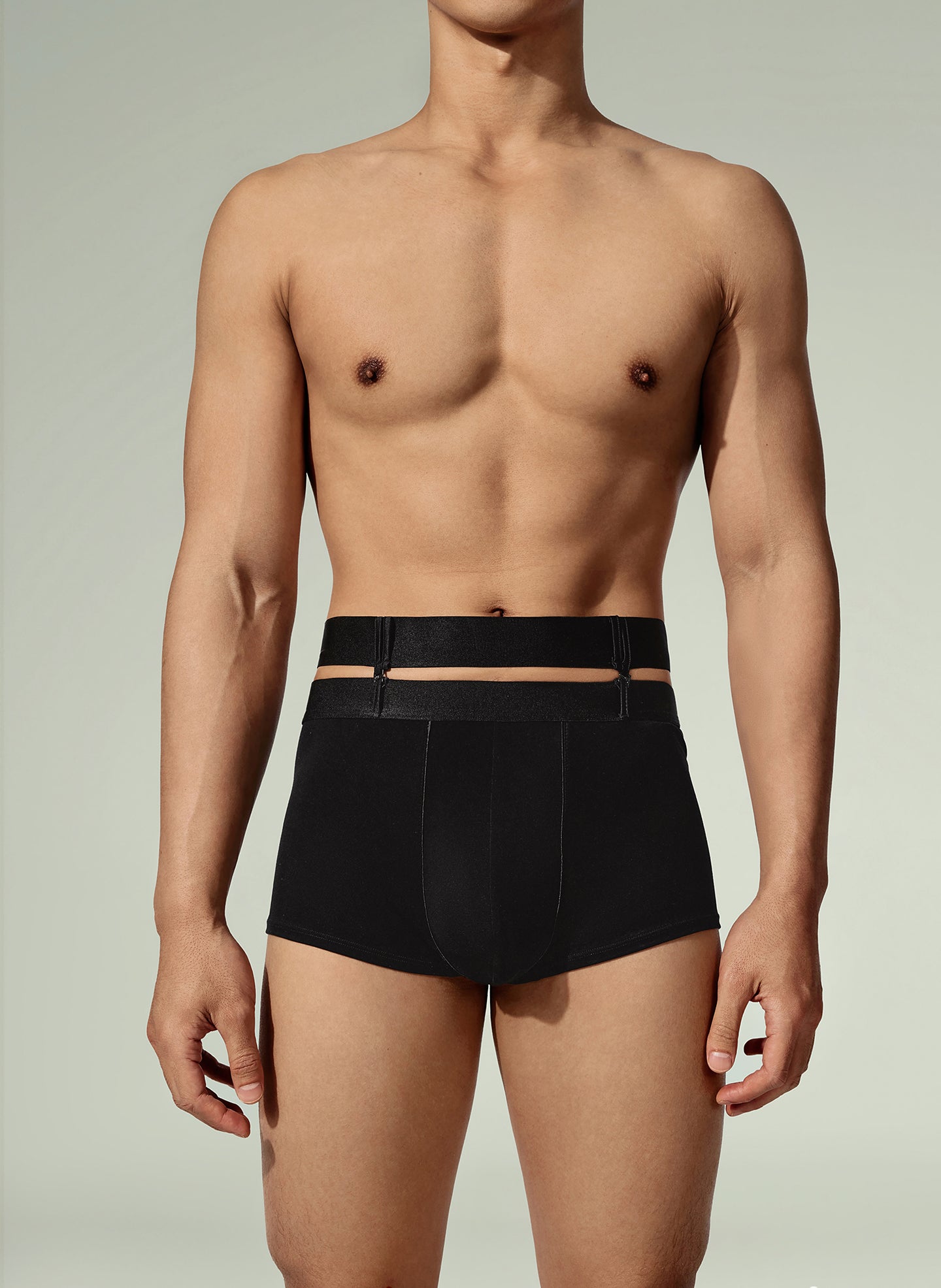 Bermuda Shorts & Long Sleeve Shirt & Full Band Trunk Suit Belt & Socks