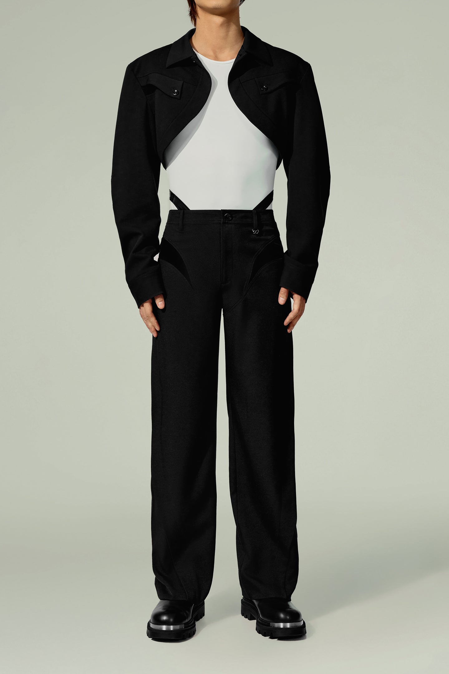 Sustain Series-PB Brief & Faux Leather Belt