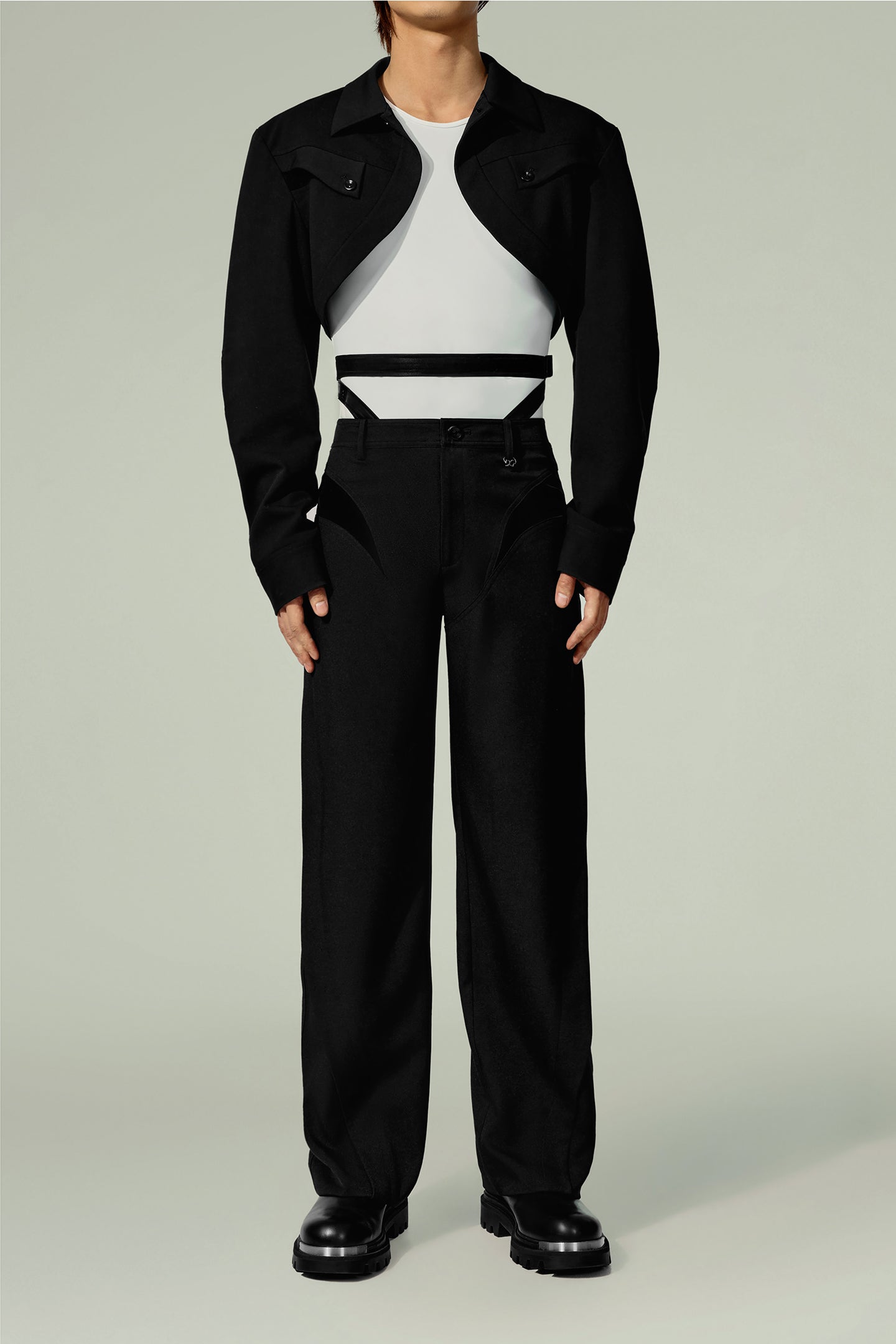 Sustain Series-PB Brief & Faux Leather Belt