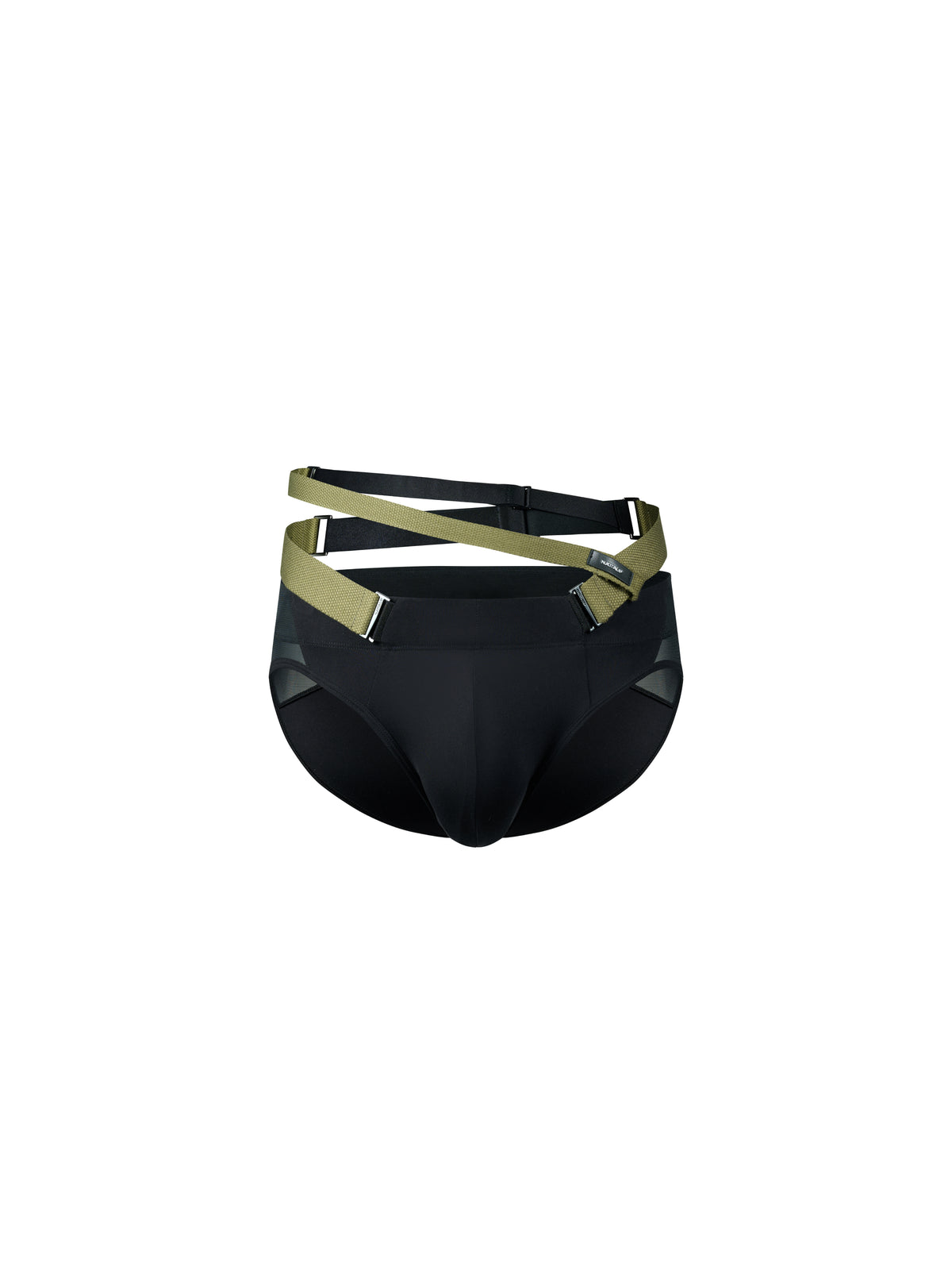 Techwear Wide Strap Half-Wrap Accessory & Partial Band Underwear Set