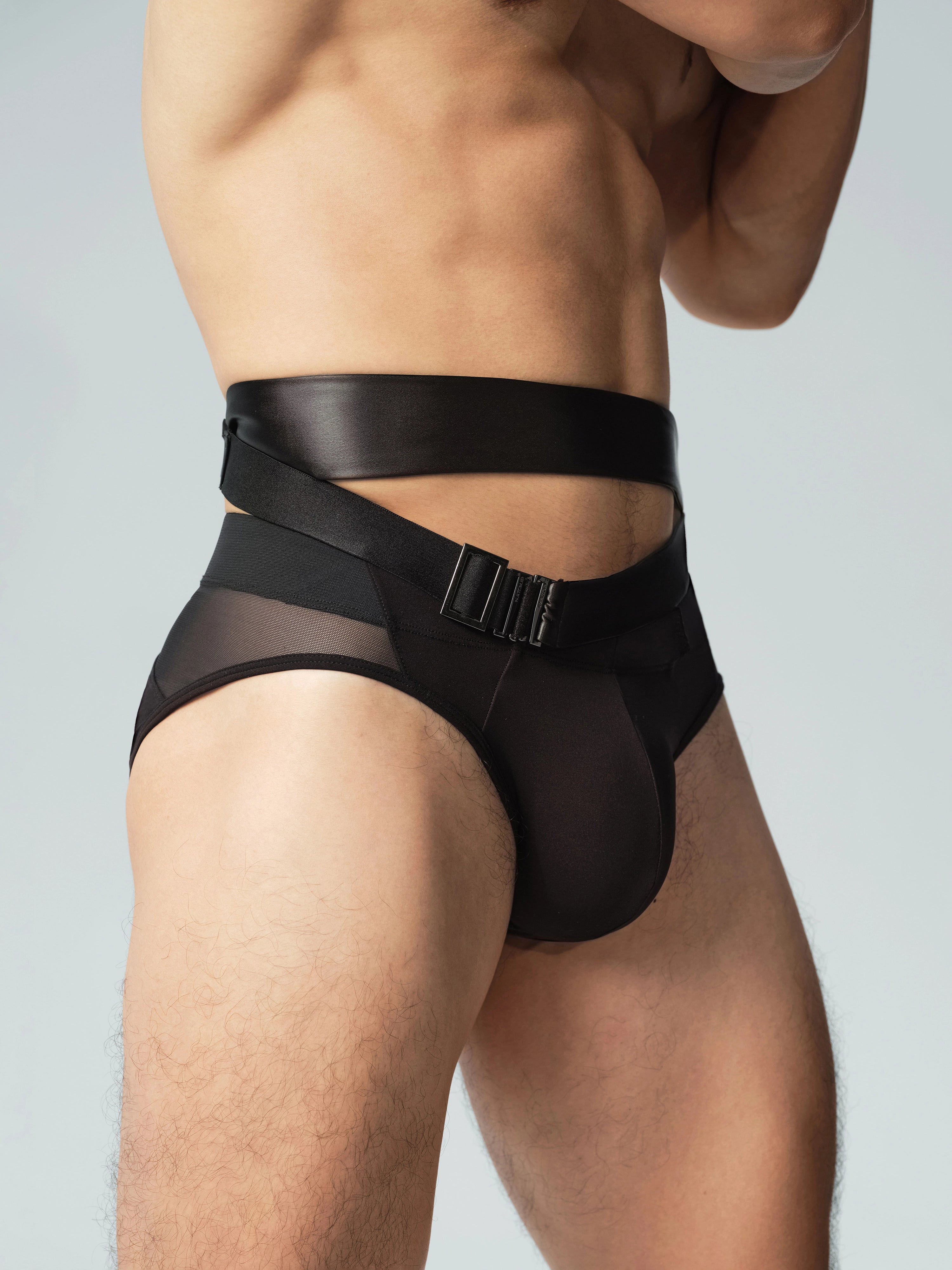 PB-Brief & Tie-Style Belt Set