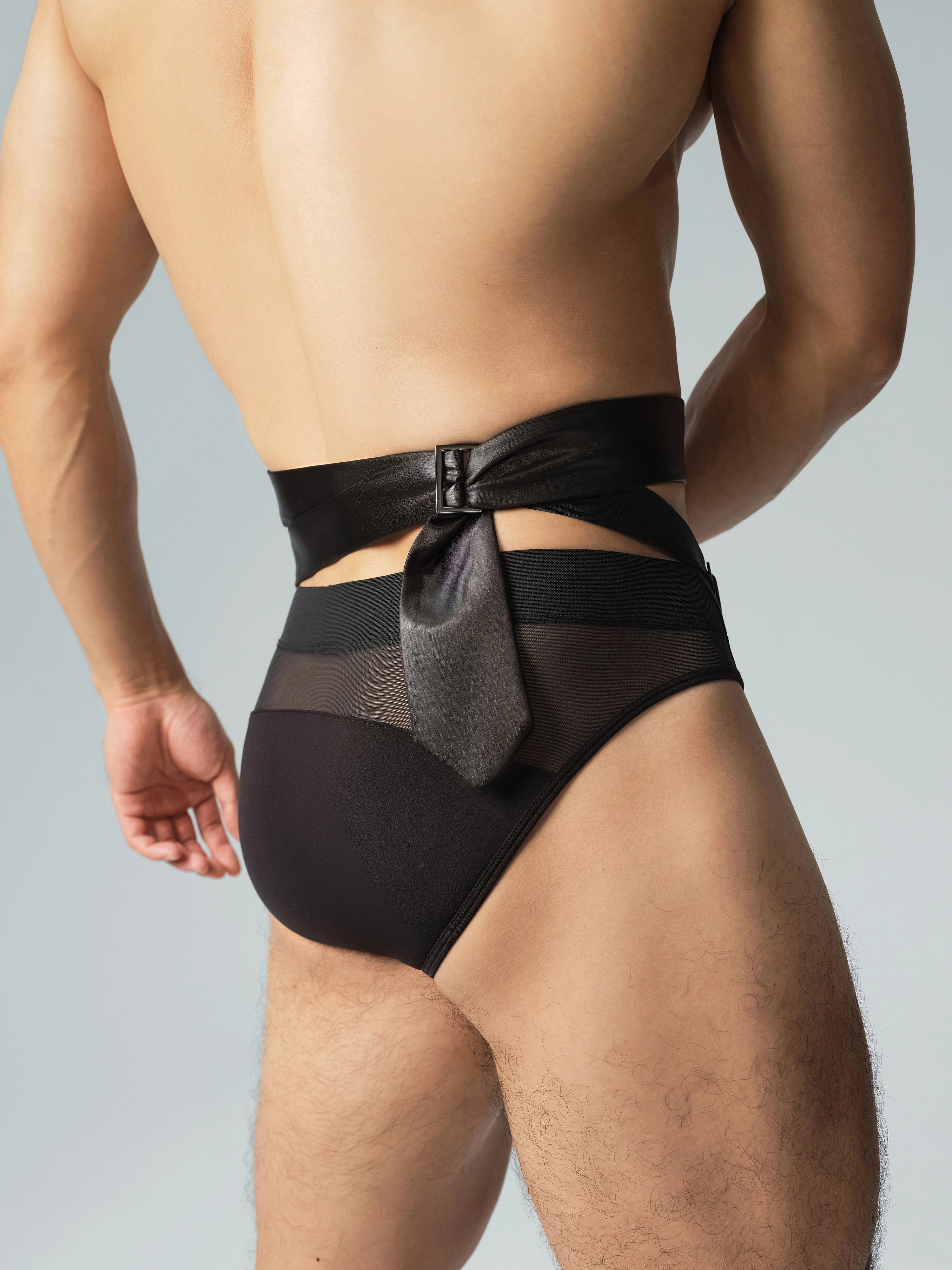 PB-Brief & Tie-Style Belt Set