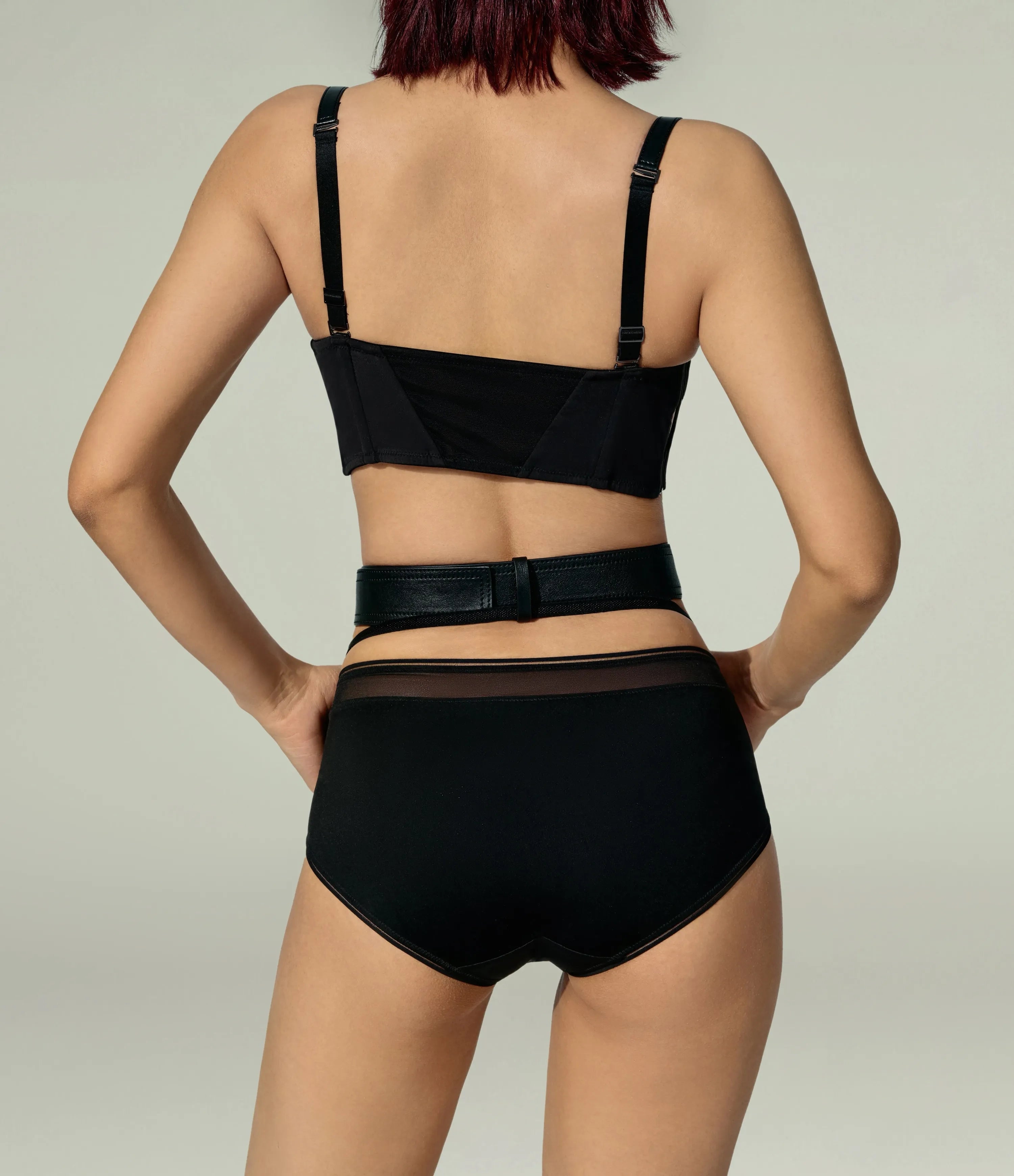 Convertible Strap Bralette & Faux Fur Bra Accessory Set