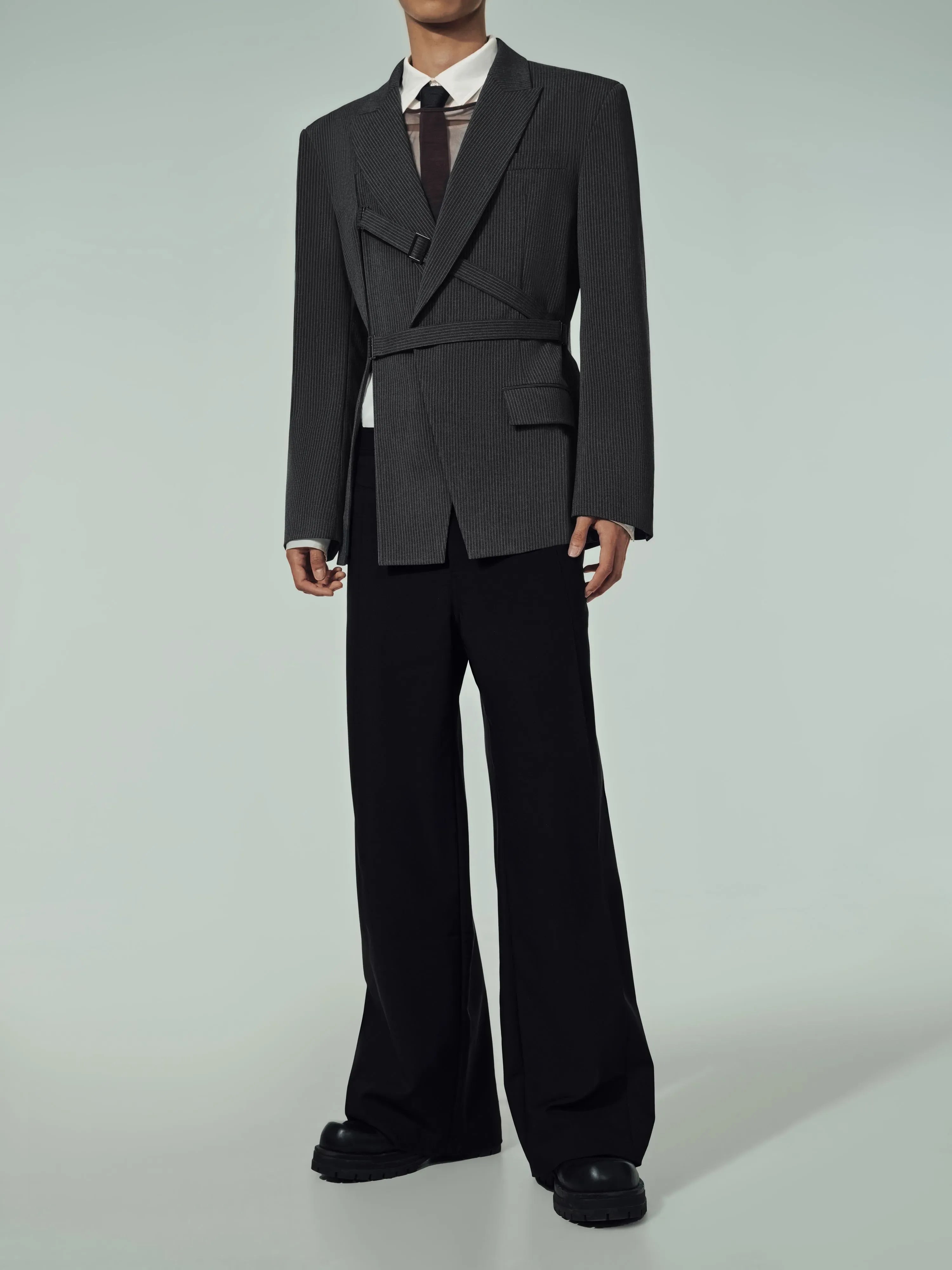 Waist Strap Suit Jacket