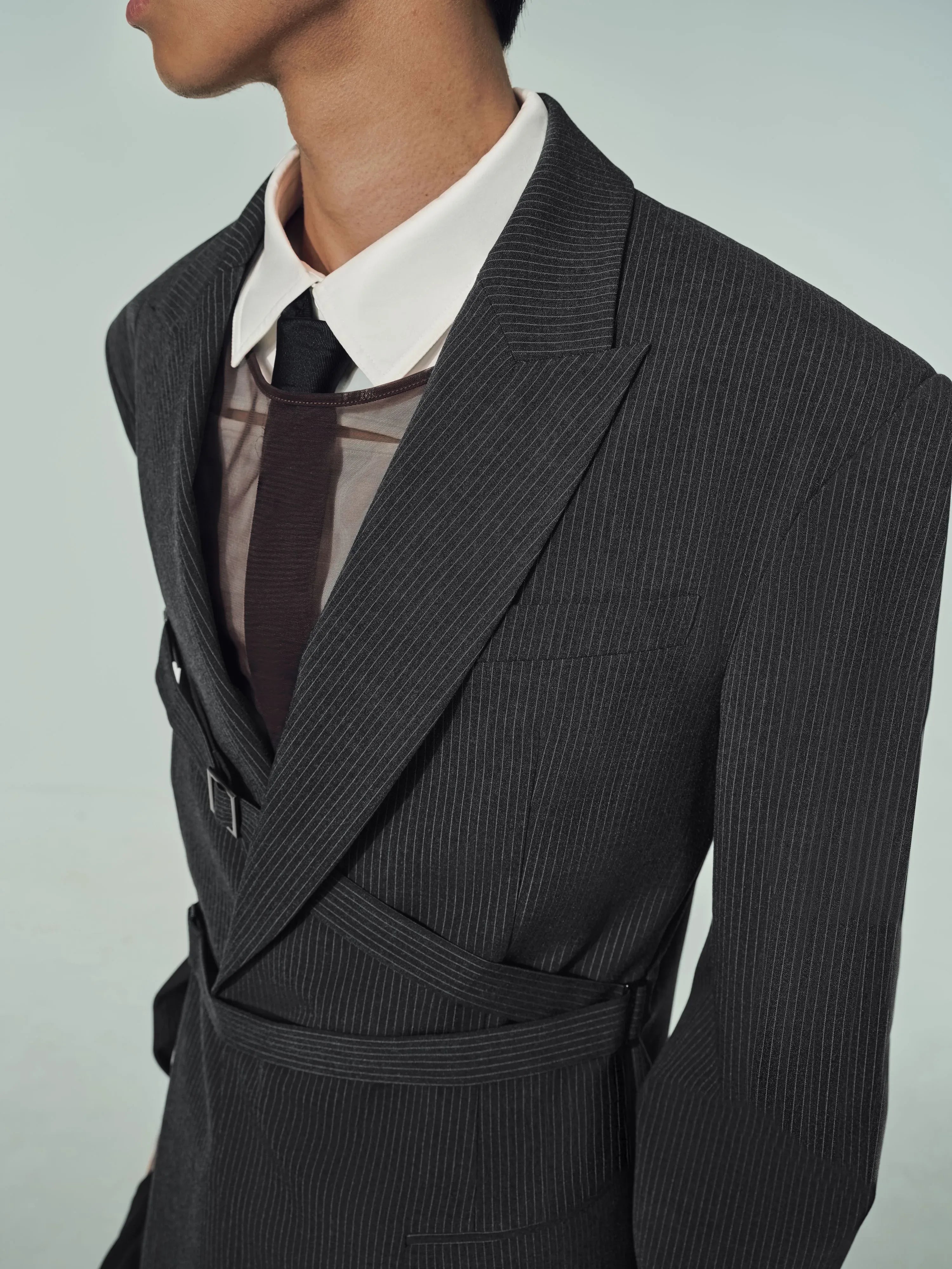 Waist Strap Suit Jacket