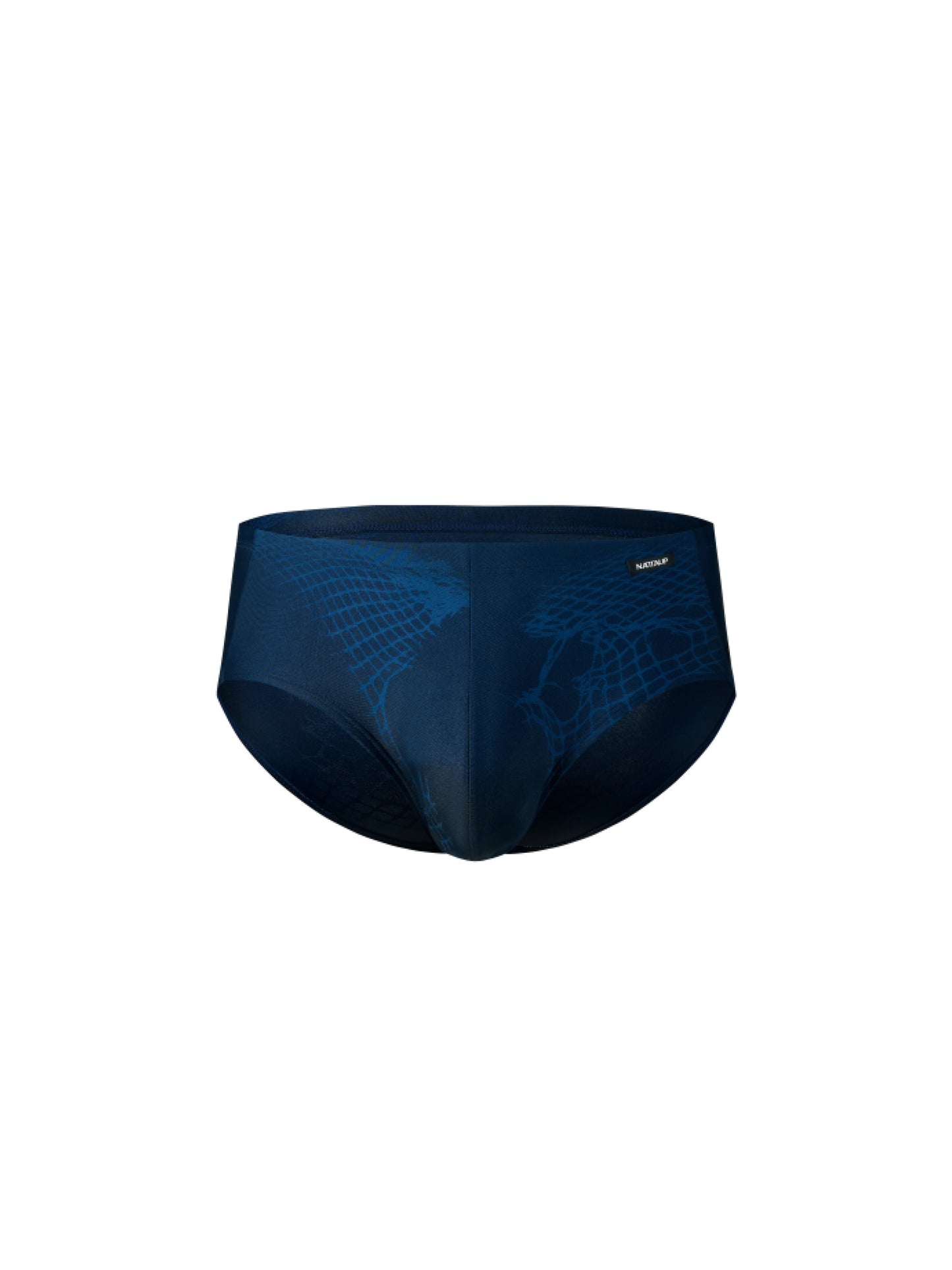 Water-Reveal Distressed Mesh Swim Brief