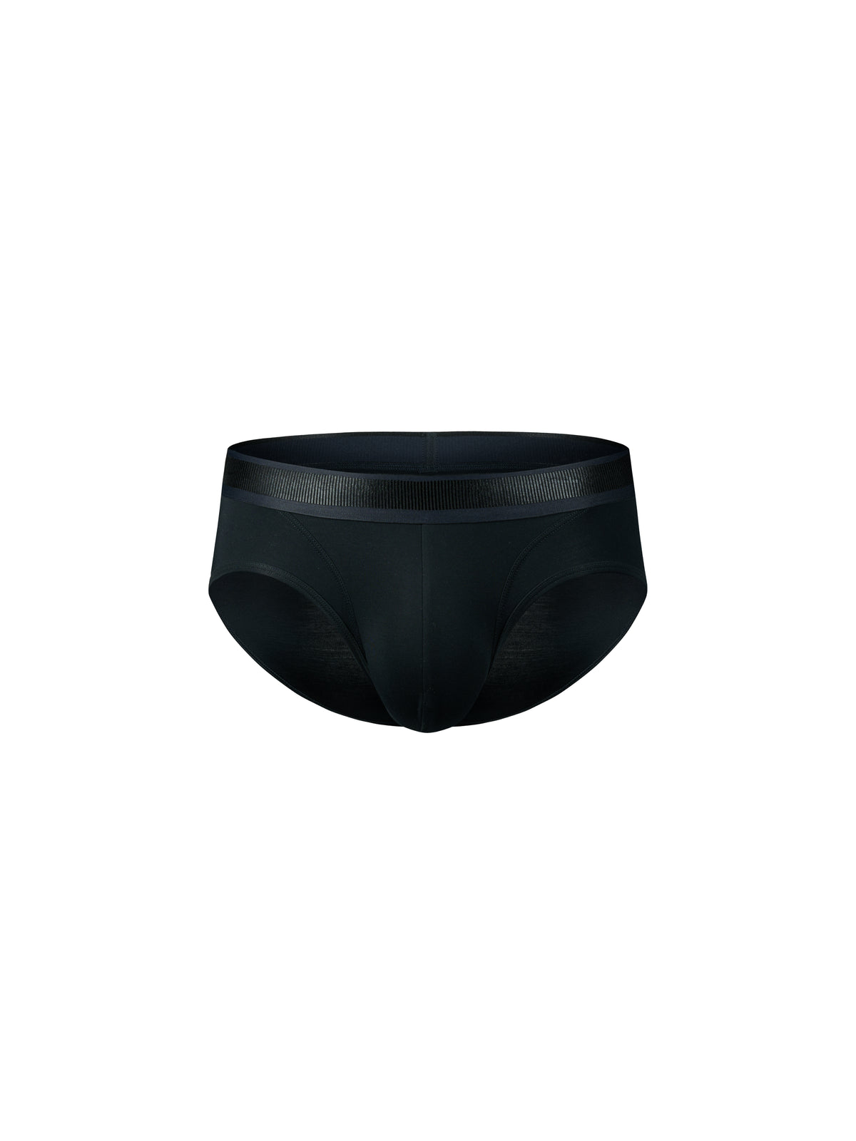Wet-Look Ribbed Waistband Brief