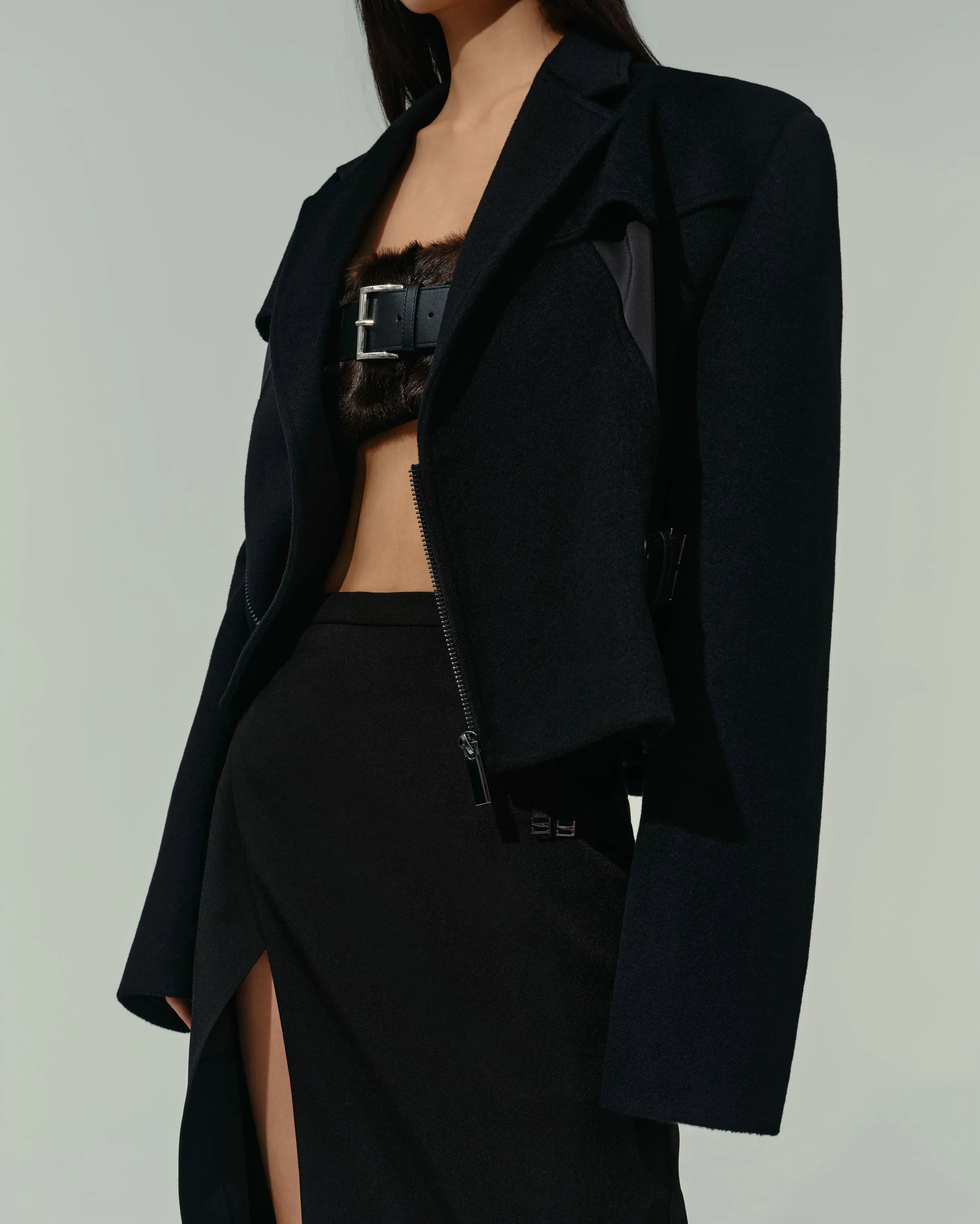 Wool Cropped Jacket