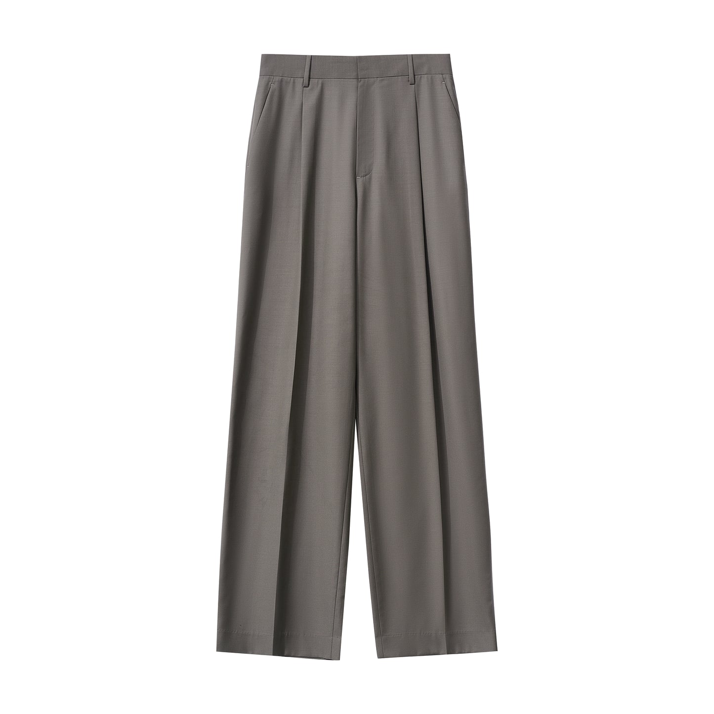 Wool Trouser with Removable Cincher  & Adjustable Wool Waist Cincher