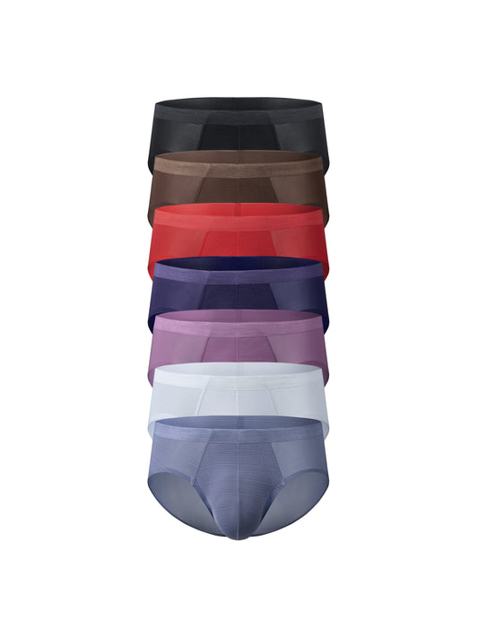 Upgraded Satin-Striped Ice Silk Brief*2