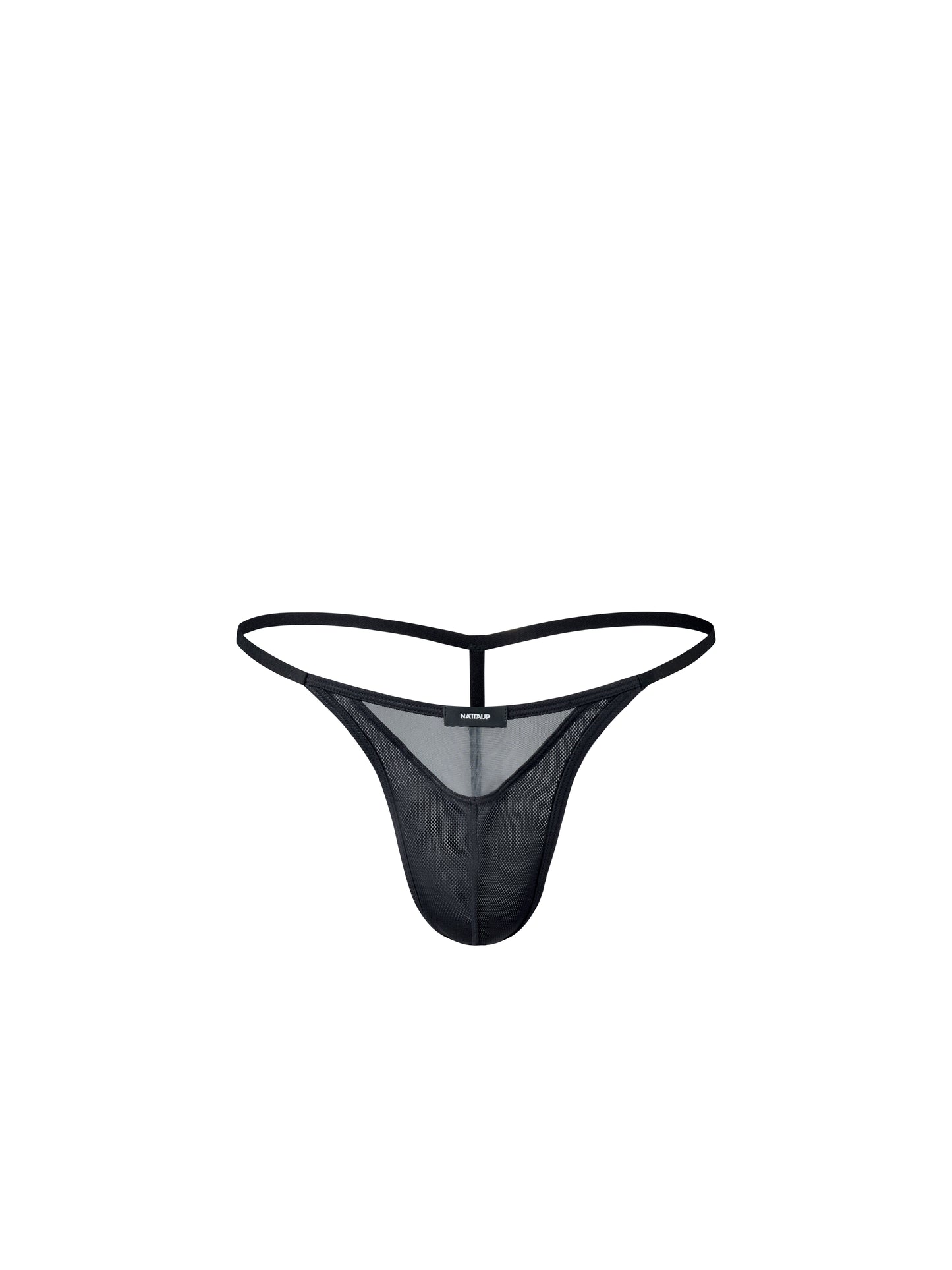 Shimmer Mesh Panel Pouch Thong*2